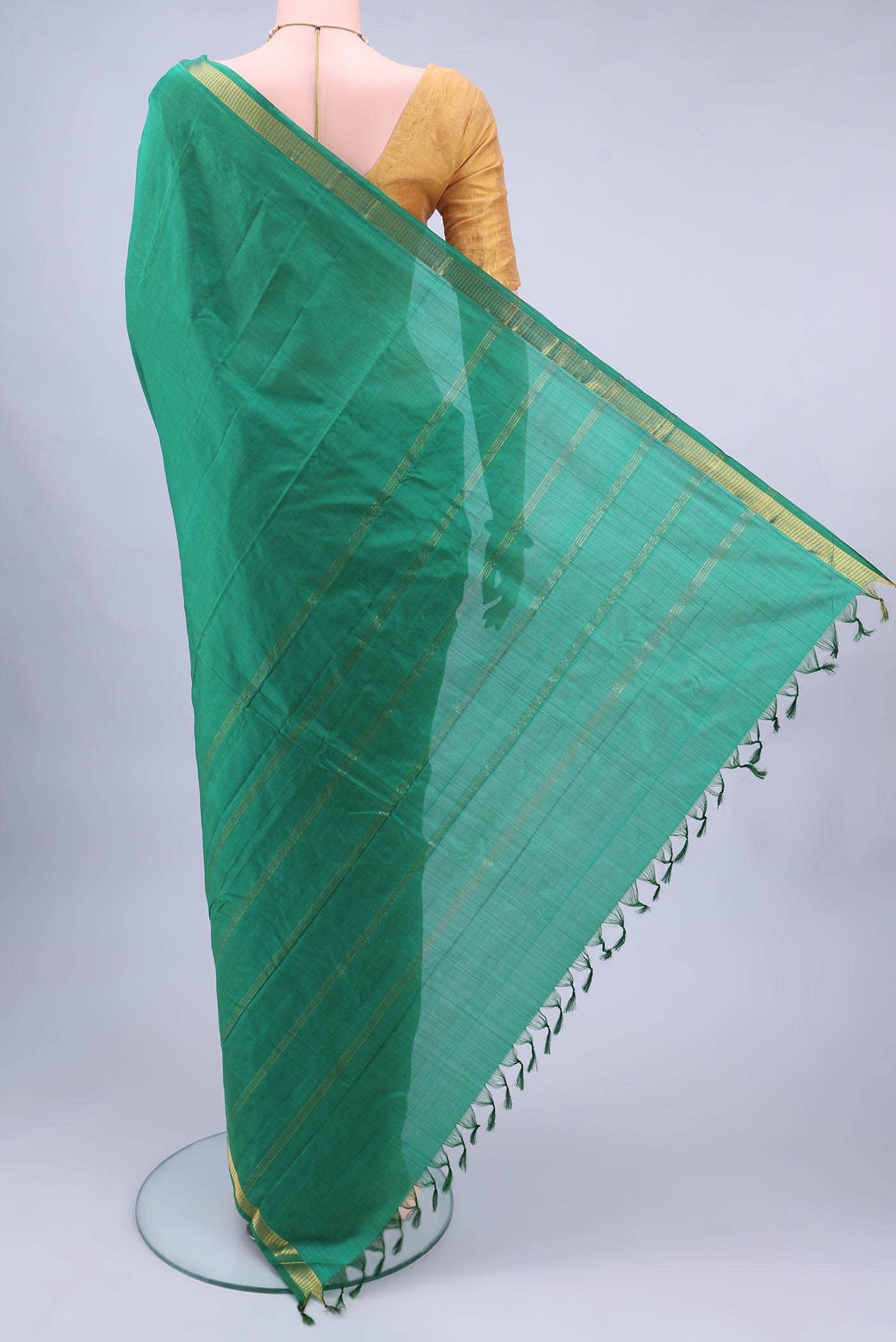 Green Kanchipuram Saree