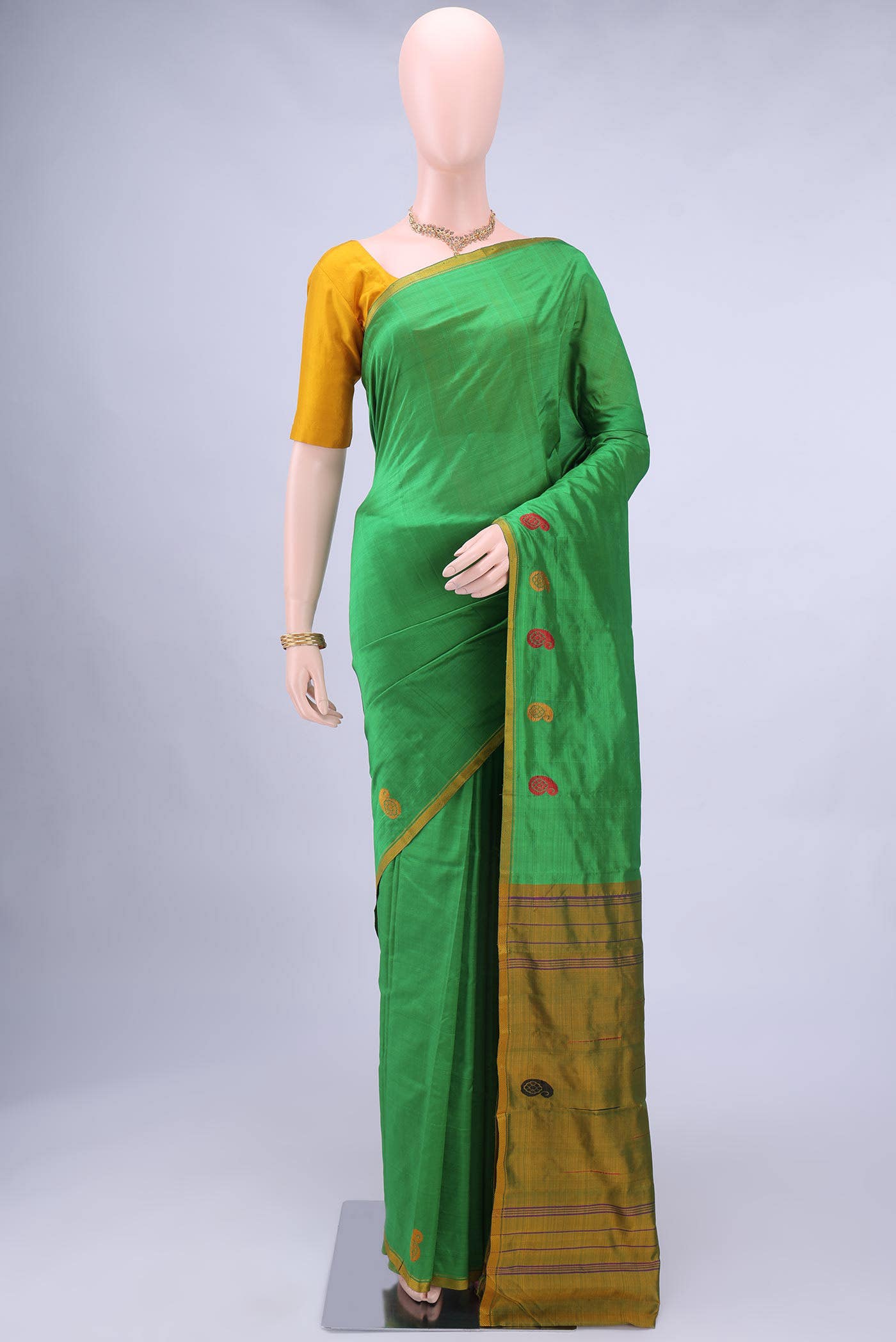 Green Kanchipuram Silk Saree