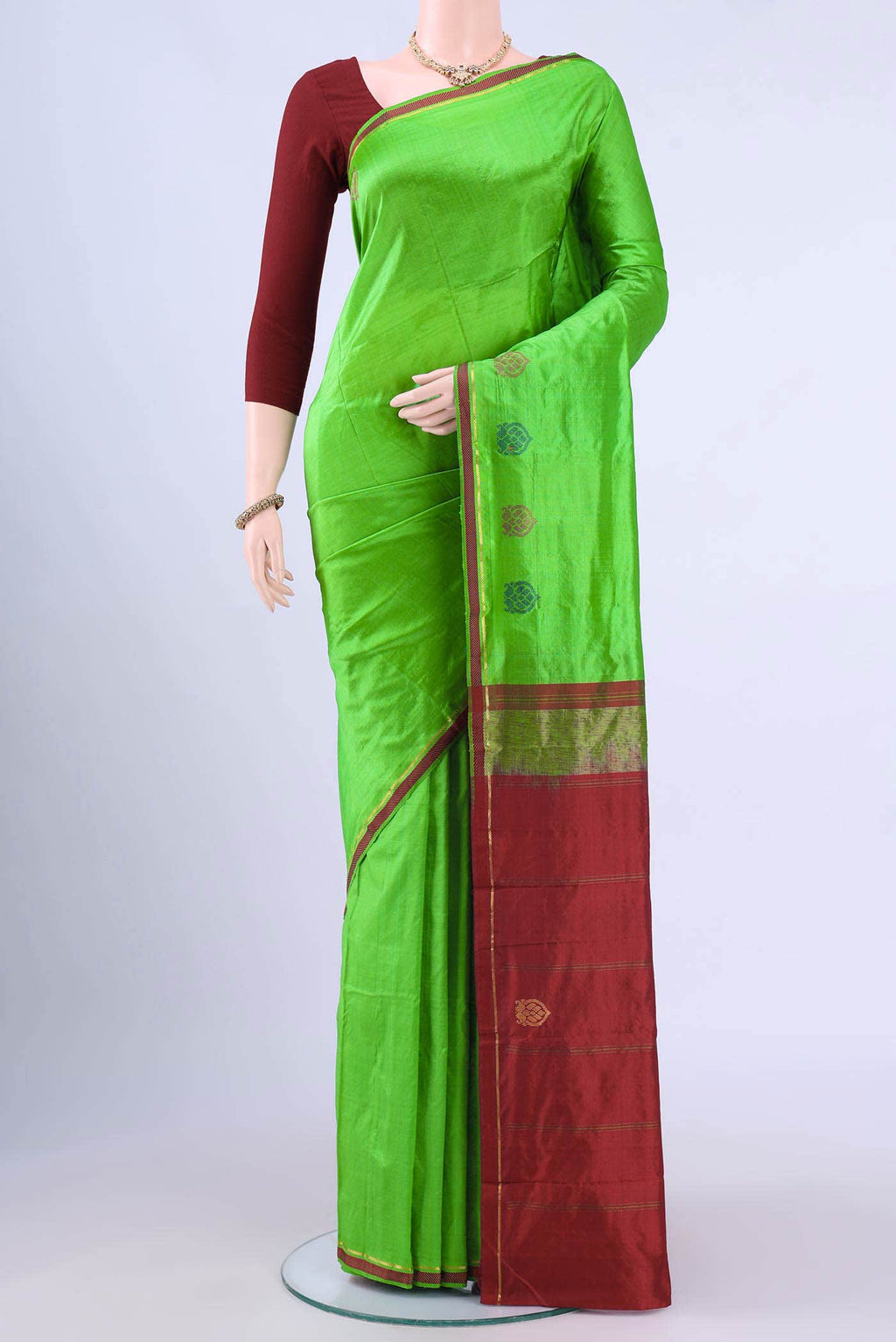 Green Kanchipuram Silk Saree