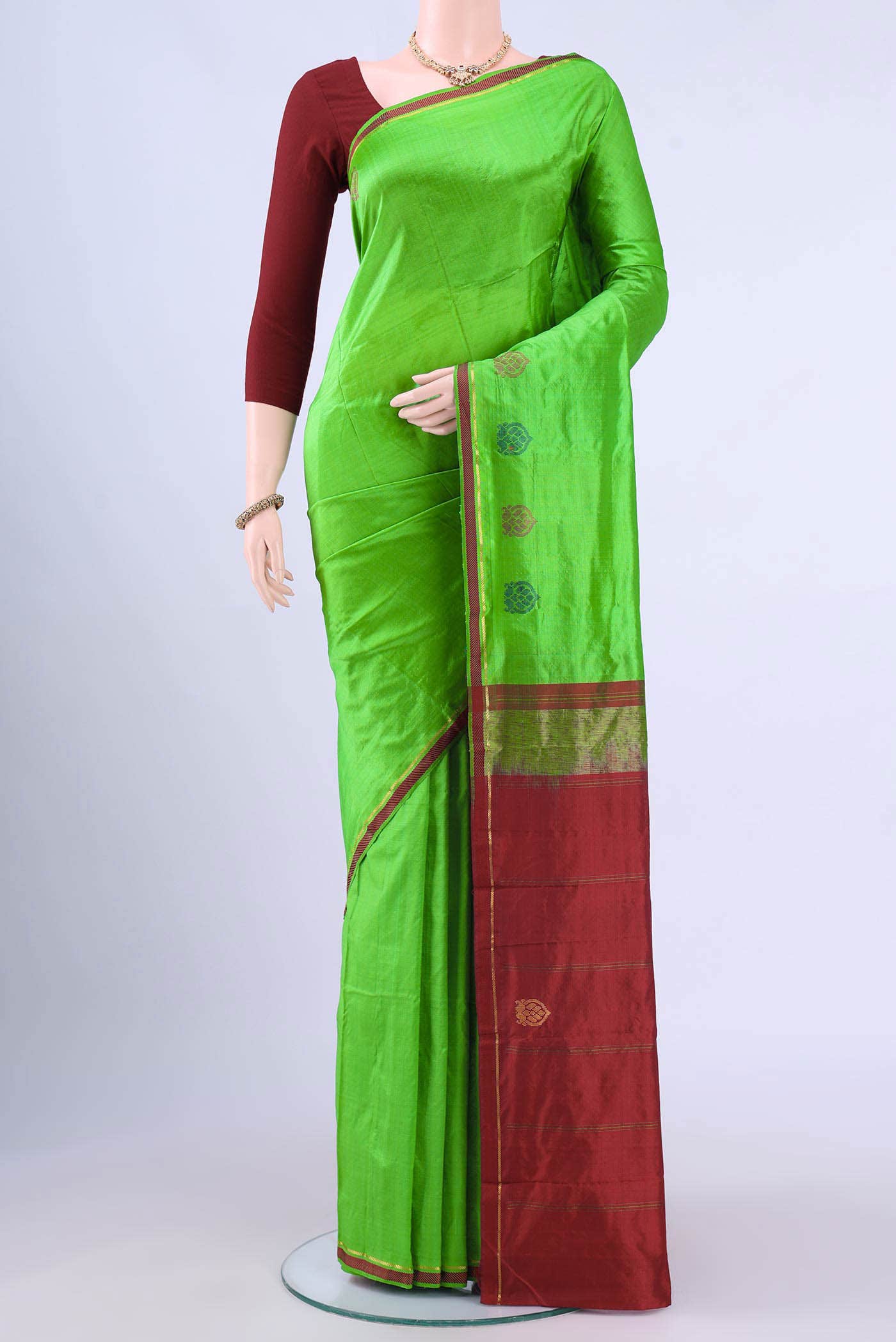 Green Kanchipuram Silk Saree