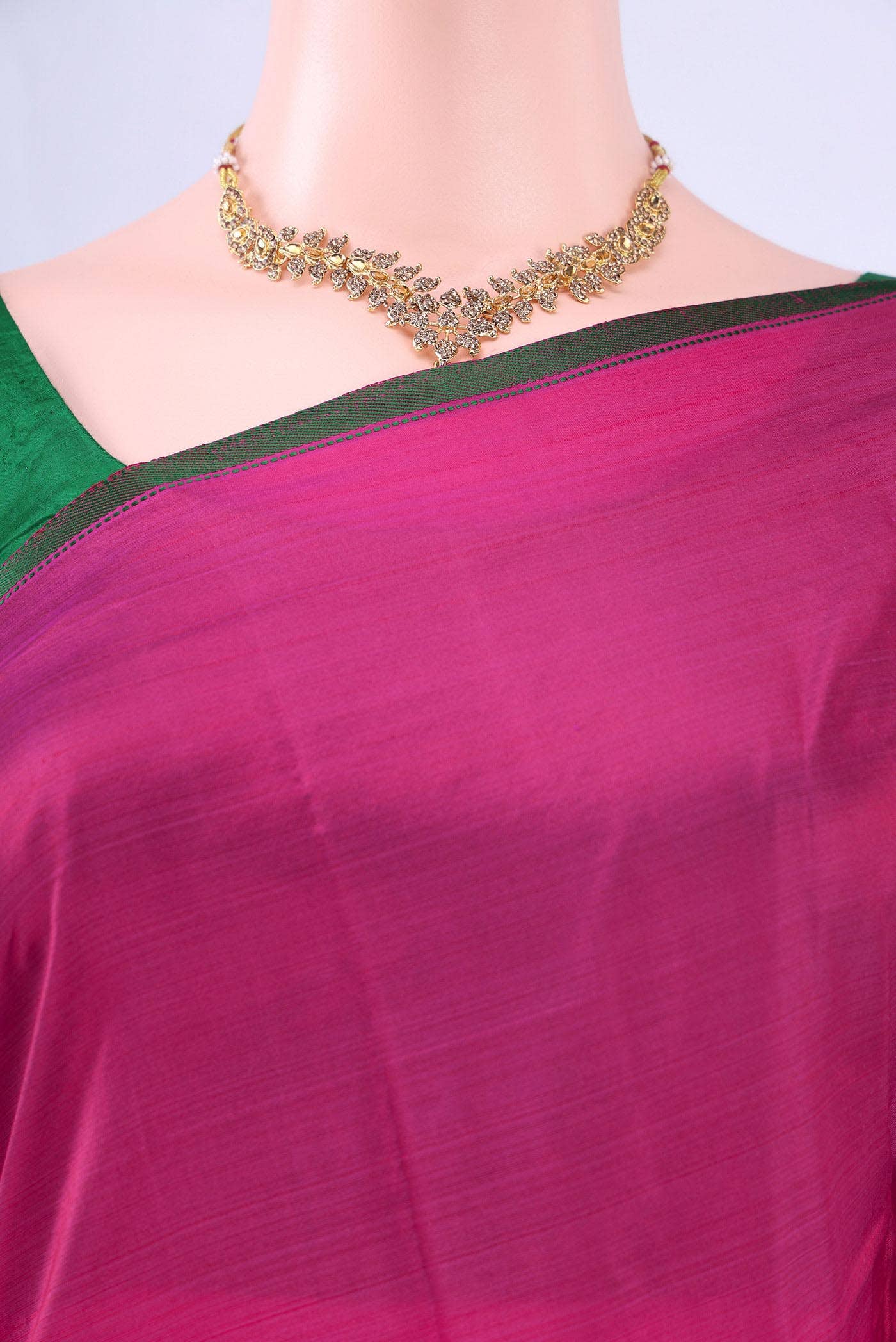Dark Pink Kanchipuram Saree