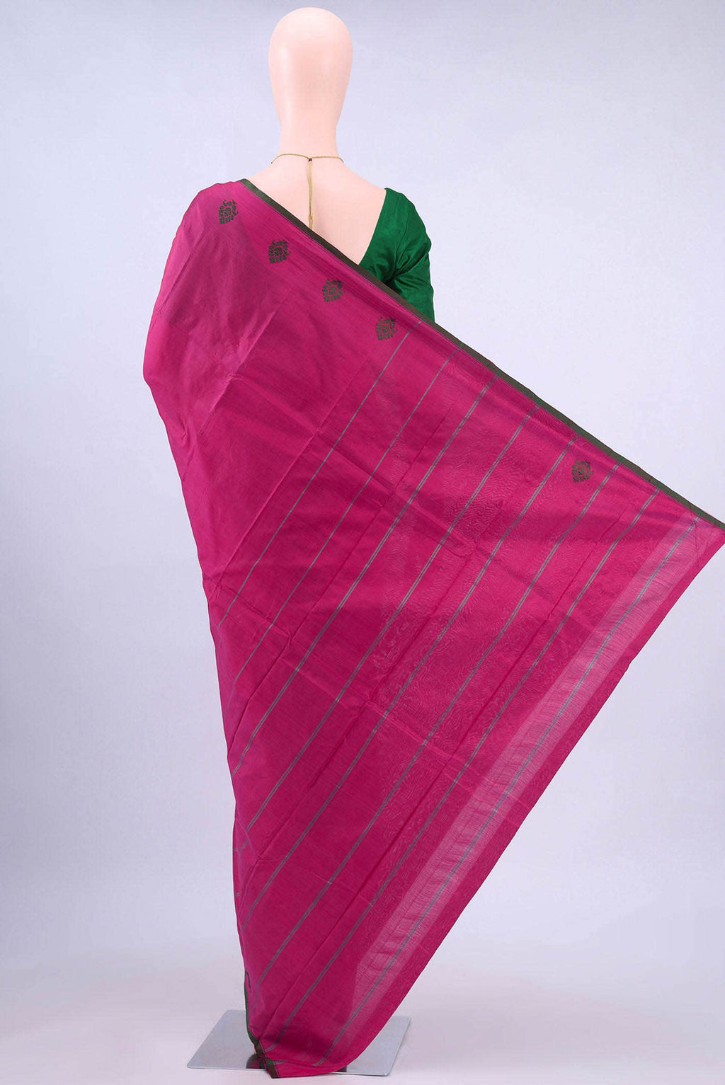 Dark Pink Kanchipuram Saree