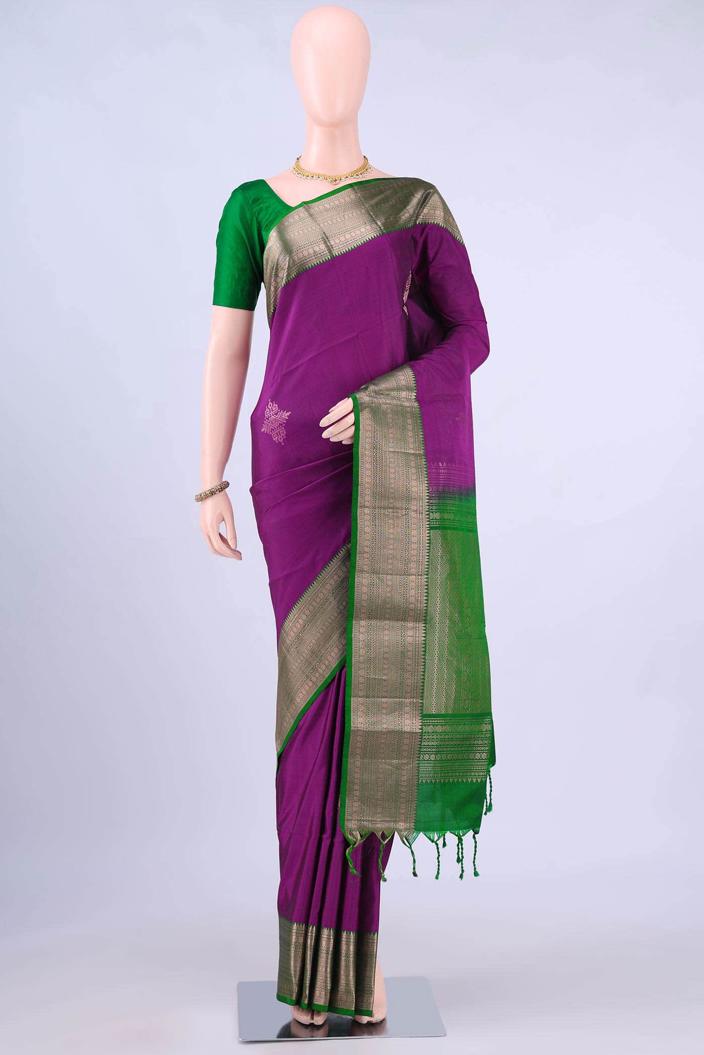 Magenta Soft Silk Saree