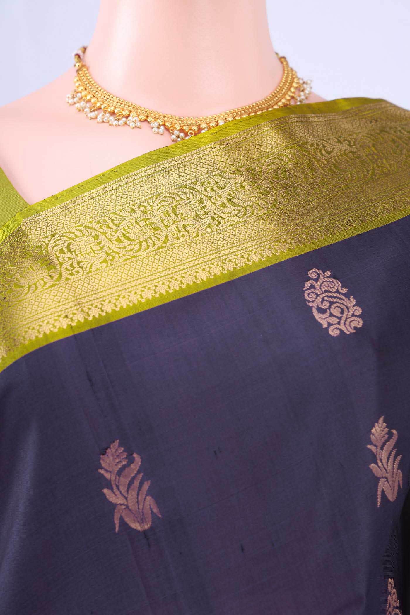 Burgundy Dual Tone Soft Silk Saree