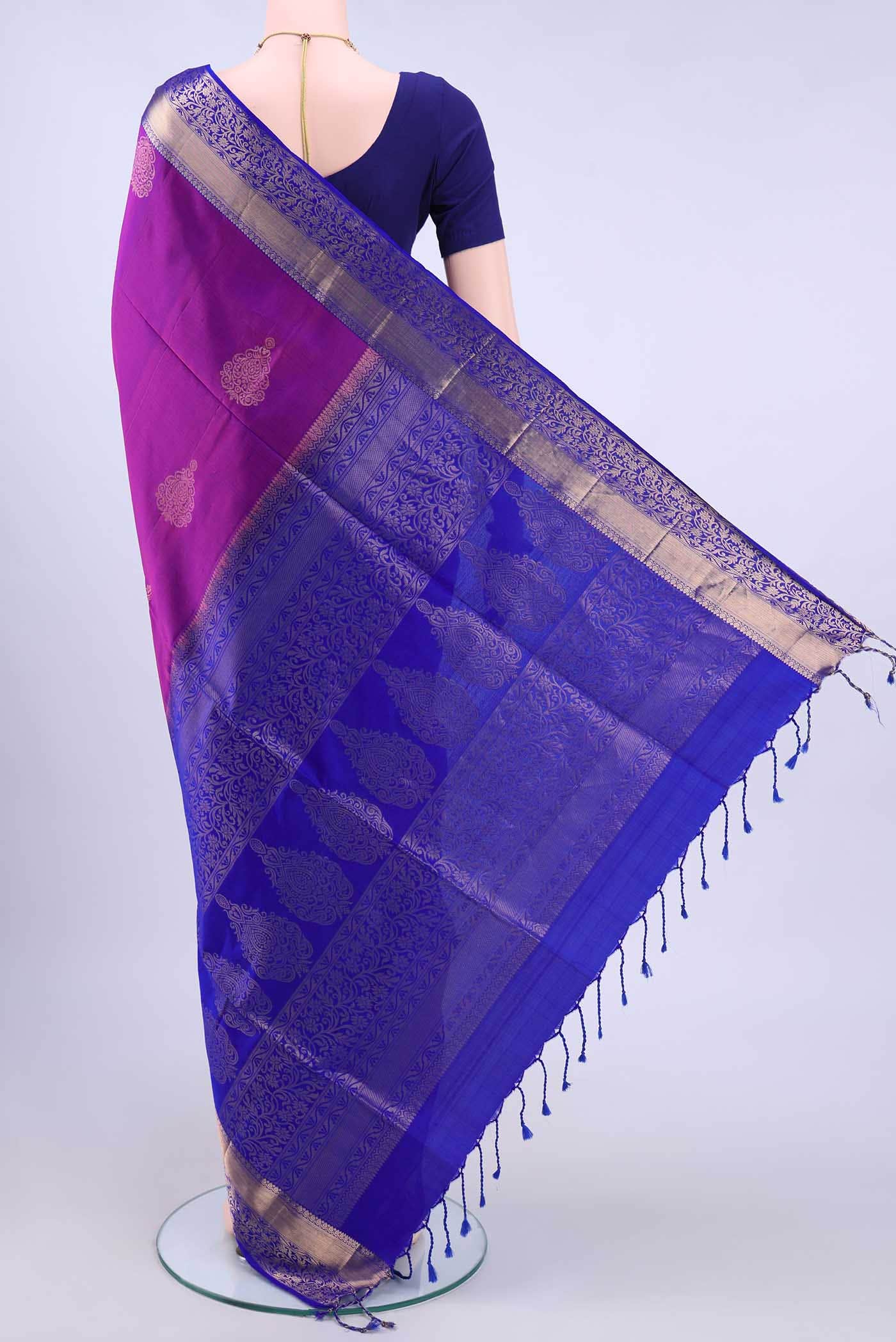 Magenta Soft Silk Saree