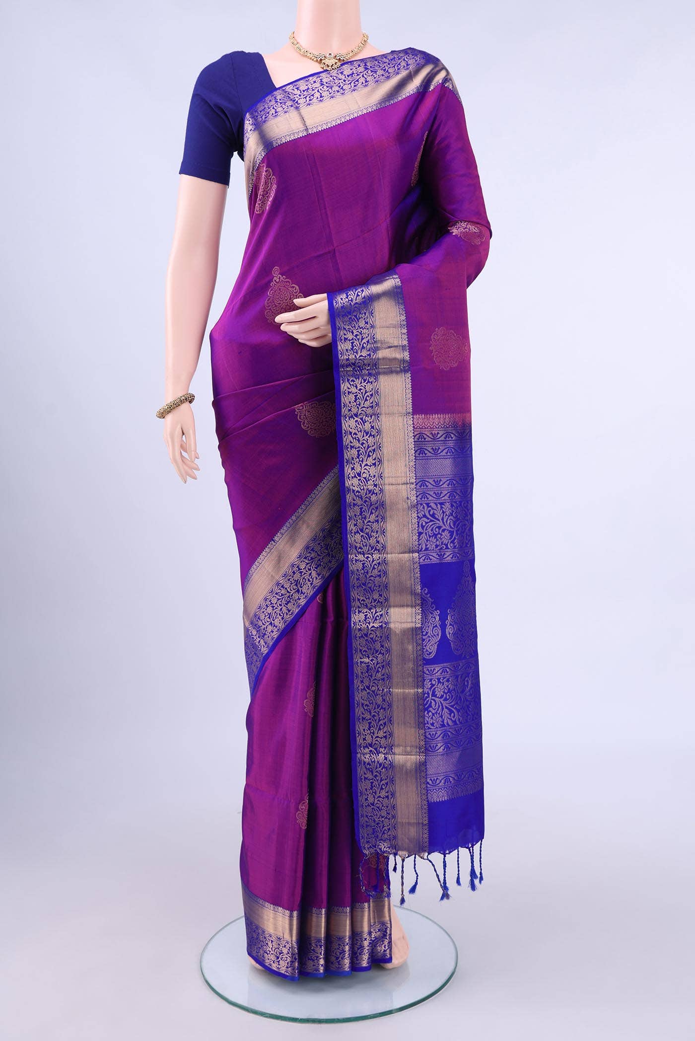 Magenta Soft Silk Saree