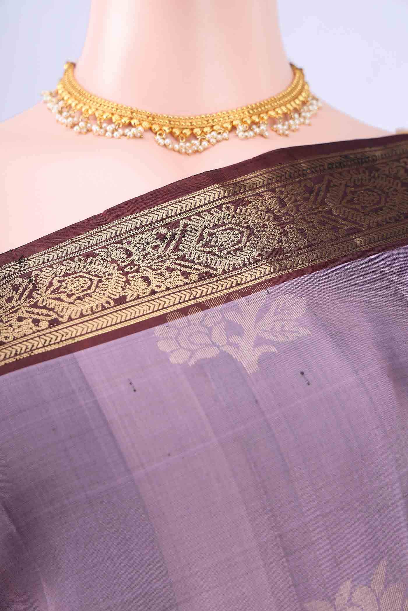 Mauve Soft Silk Saree