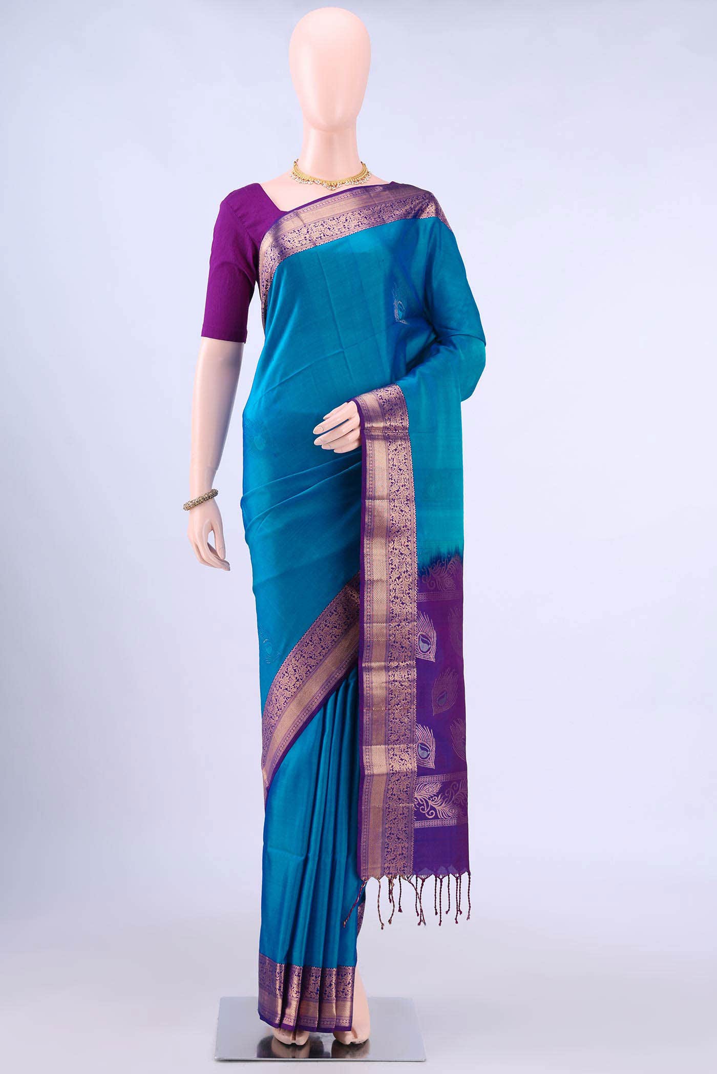 Blue Soft Silk Saree