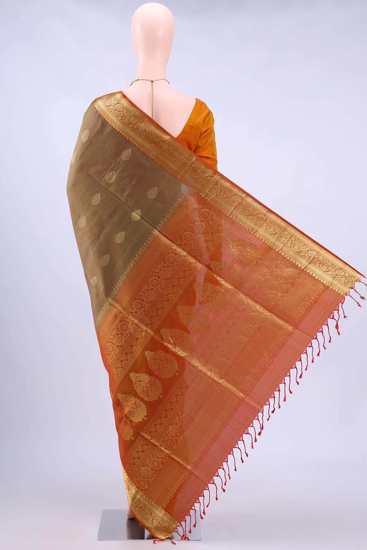 Mehandi Green Soft Silk Saree