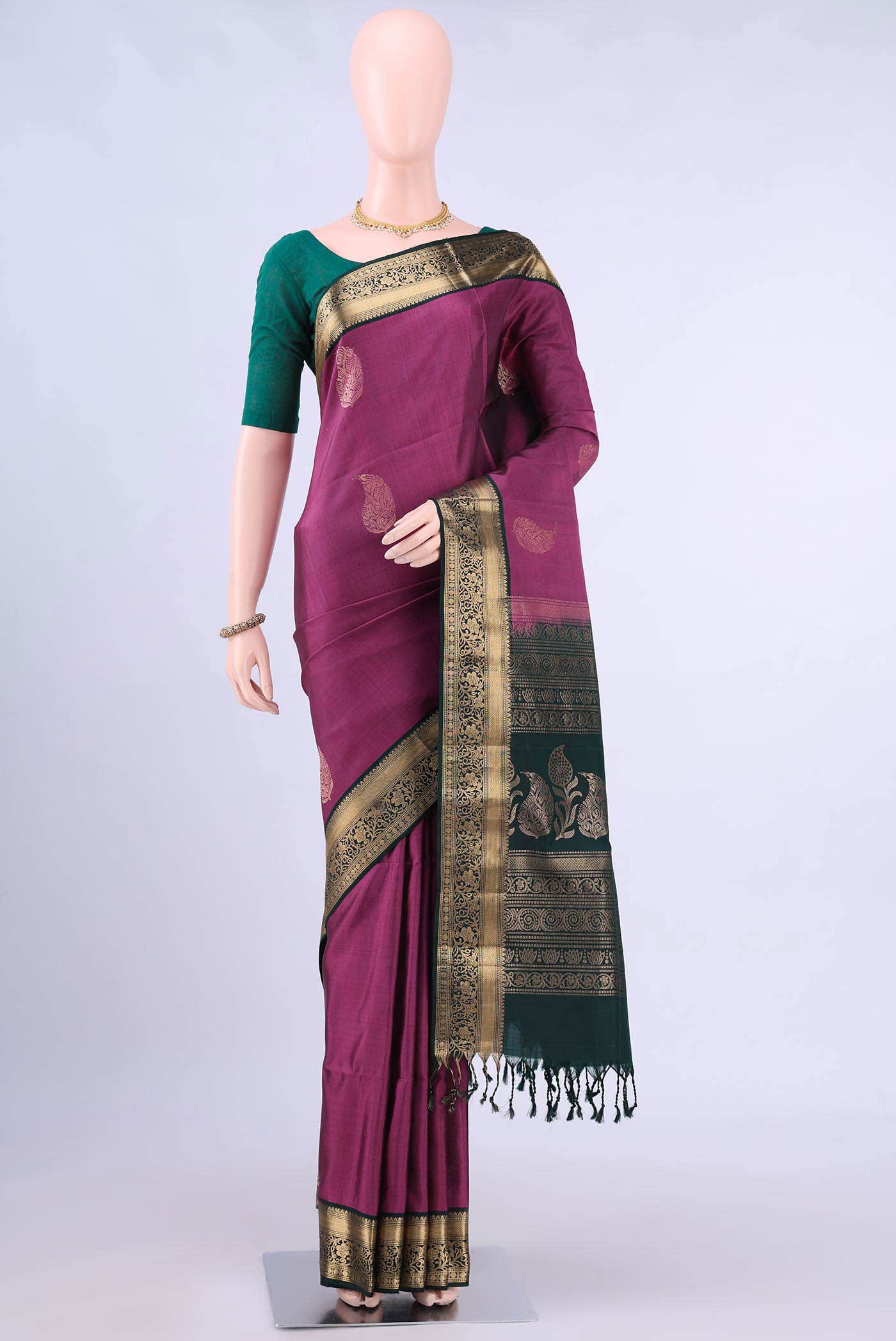 Light Magenta Soft Silk Saree