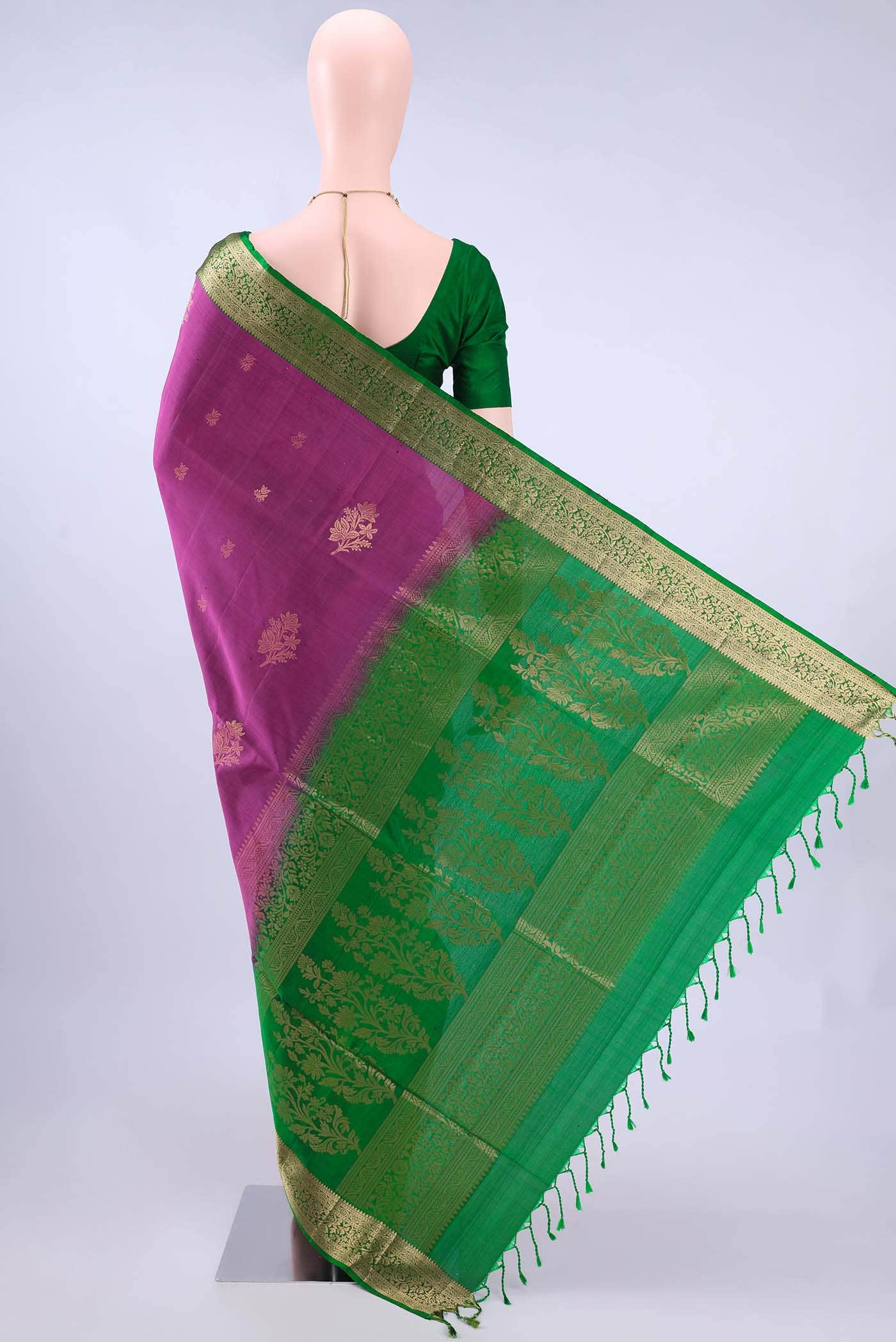 Magenta Soft Silk Saree