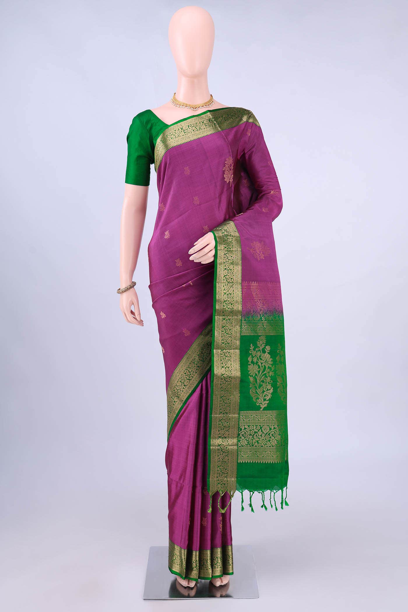 Magenta Soft Silk Saree