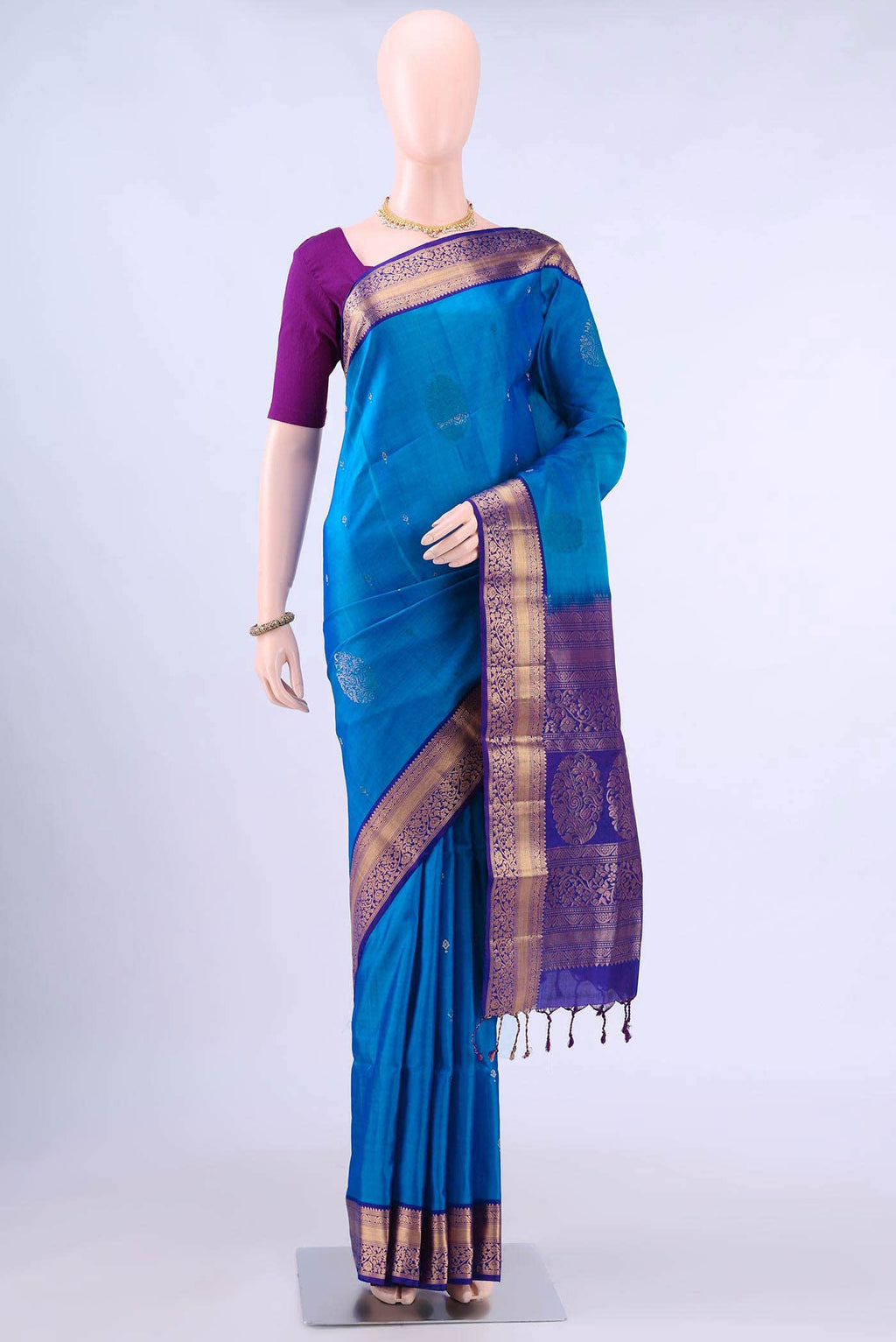 Blue Soft Silk Saree