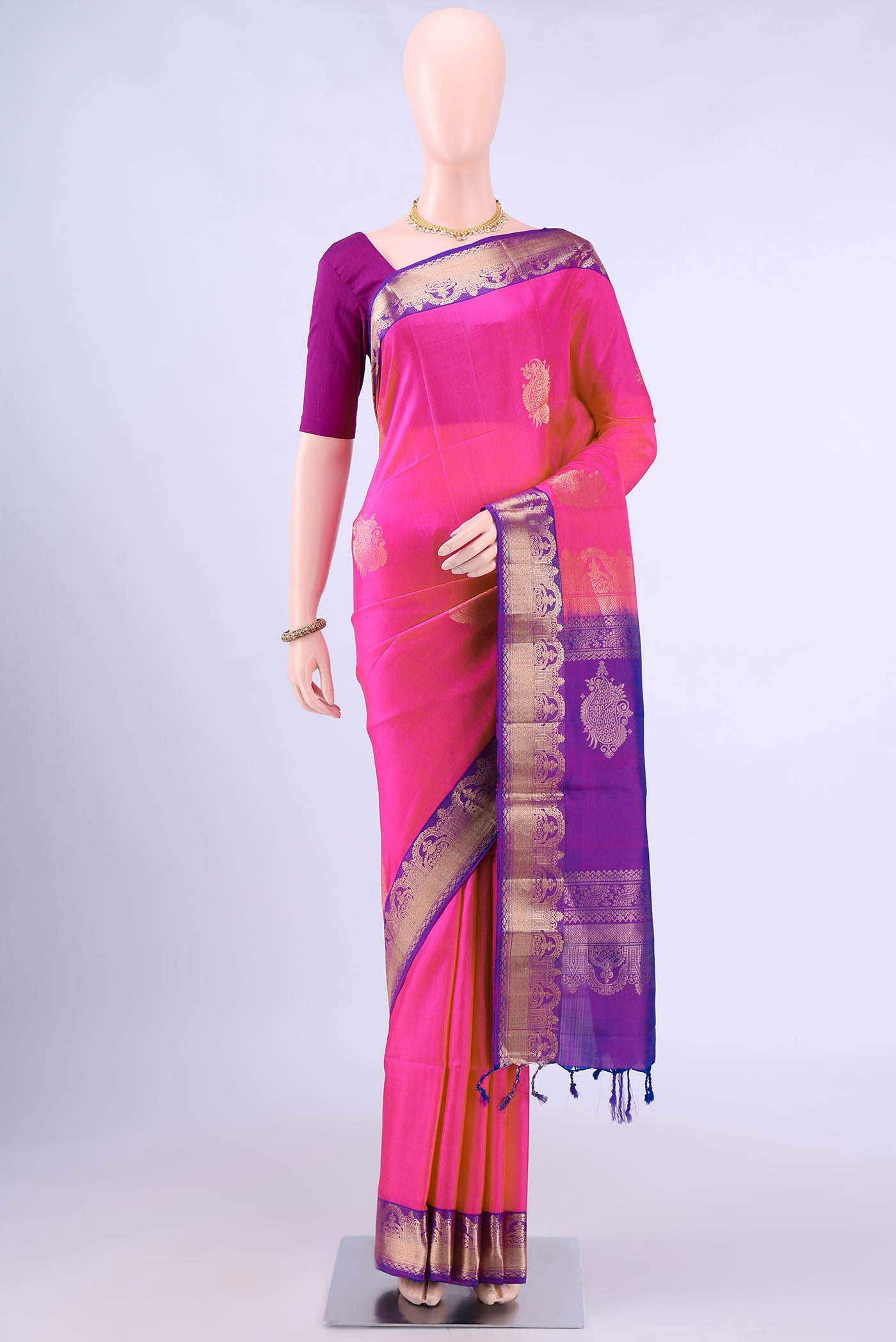 Pink Soft Silk Saree