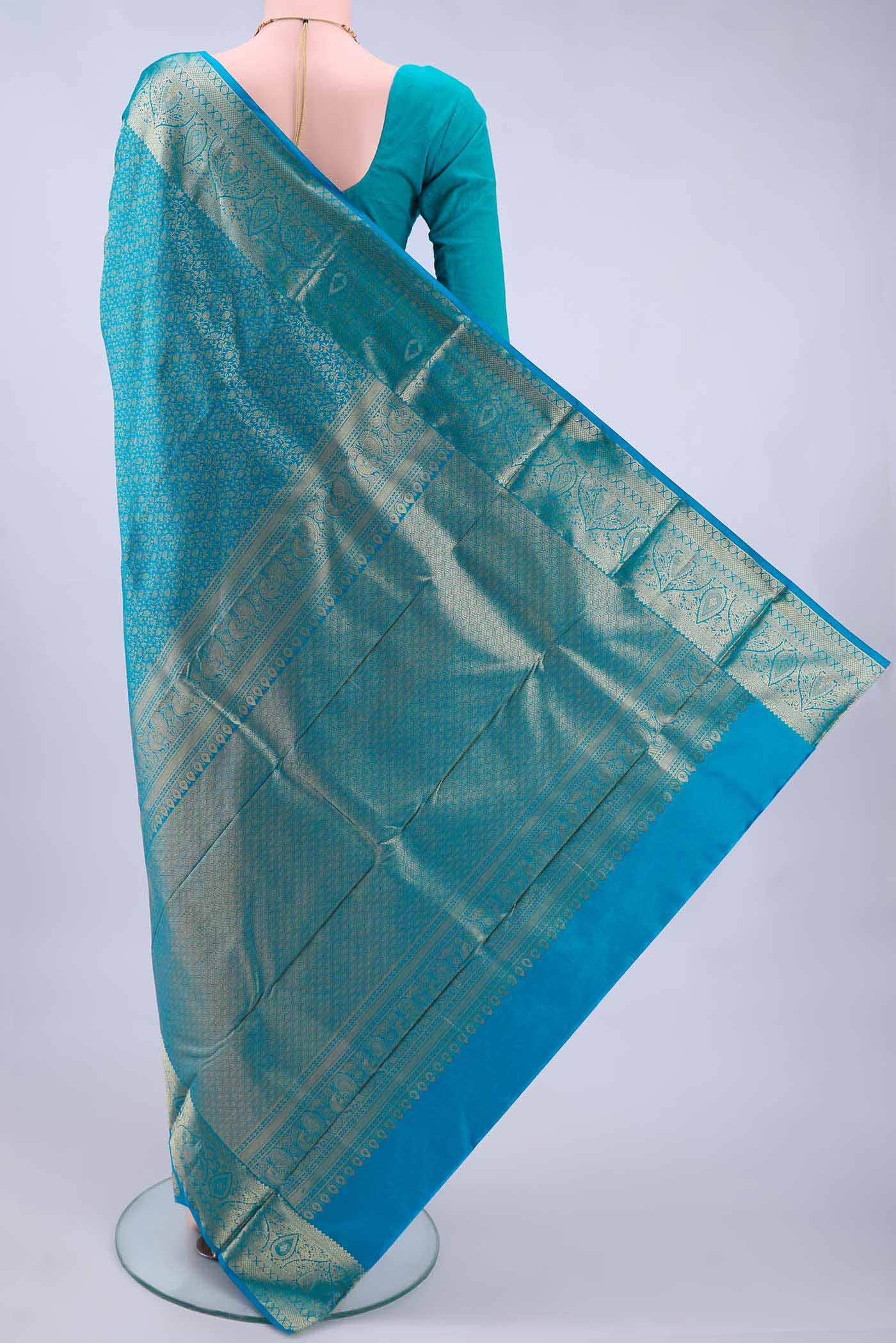 Blue Bangalore Silk Saree