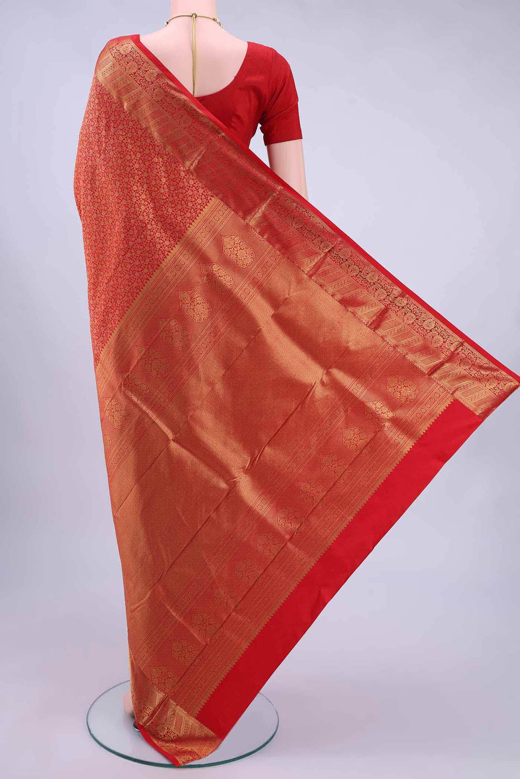 Imperial Red Kanchipuram Saree