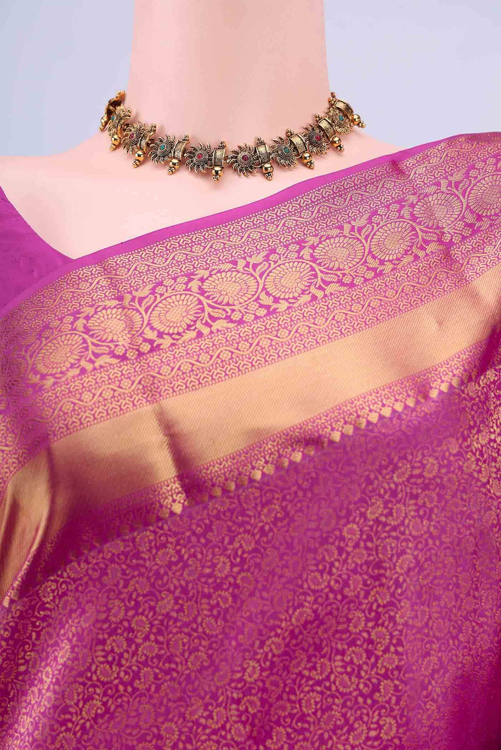 Rani Pink Bangalore Silk Saree