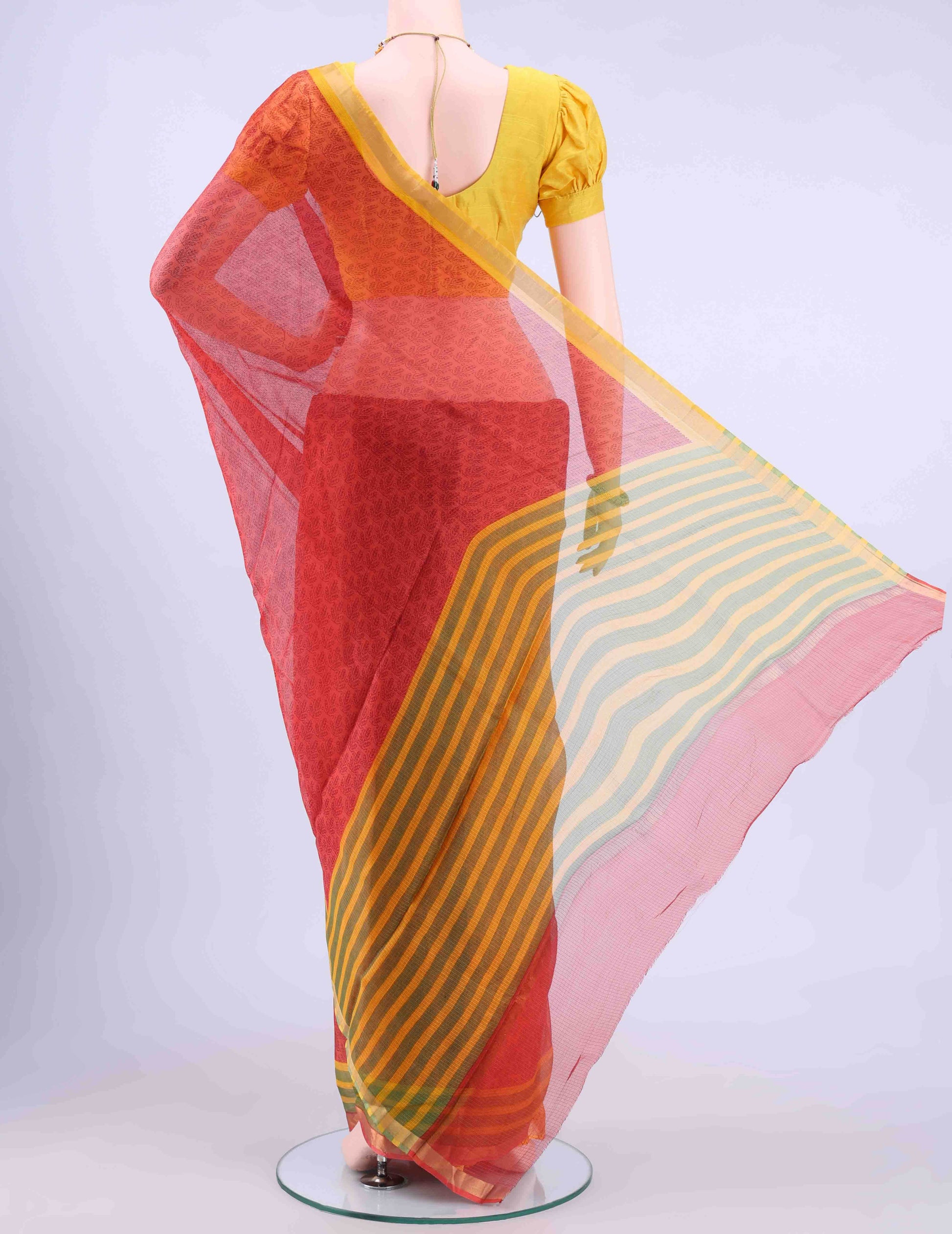 Rust Kota Silk Saree