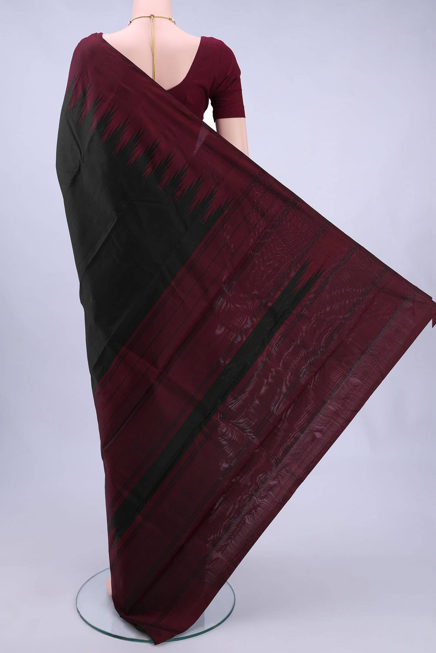 Black Kanchipuram Silk Saree