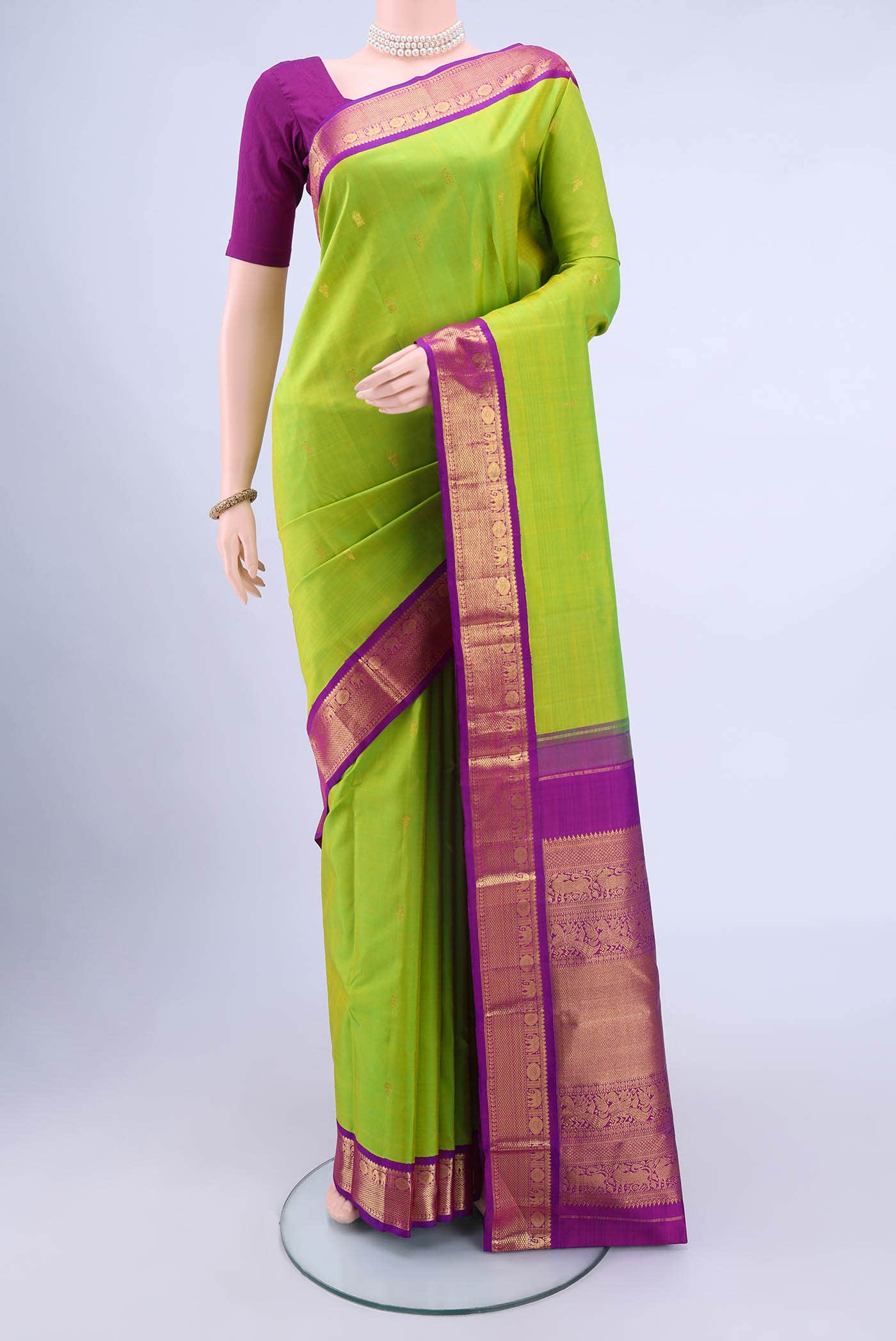 Green Kanchipuram Silk Saree