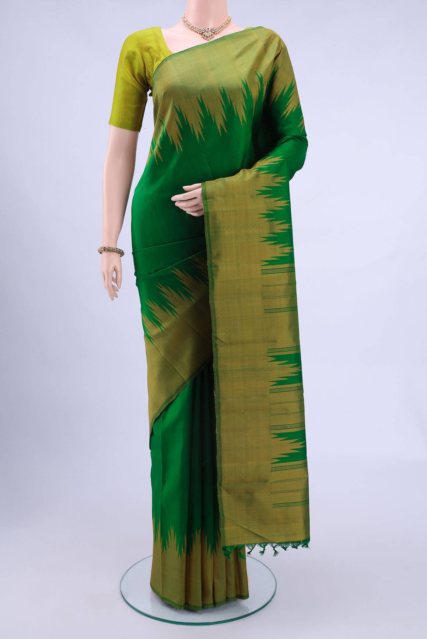 Green Kanchipuram Silk Saree