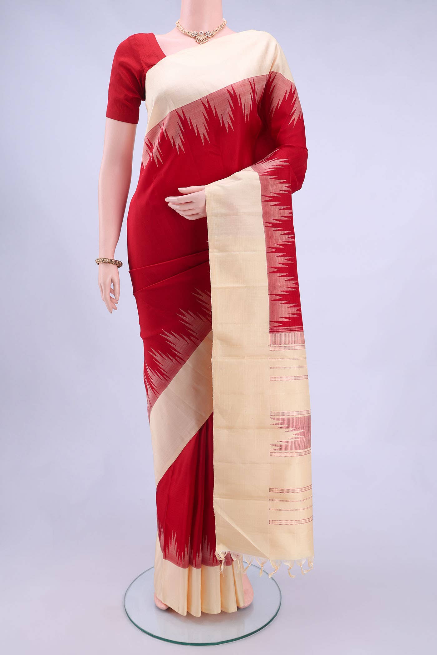 Red Kanchipuram Silk Saree