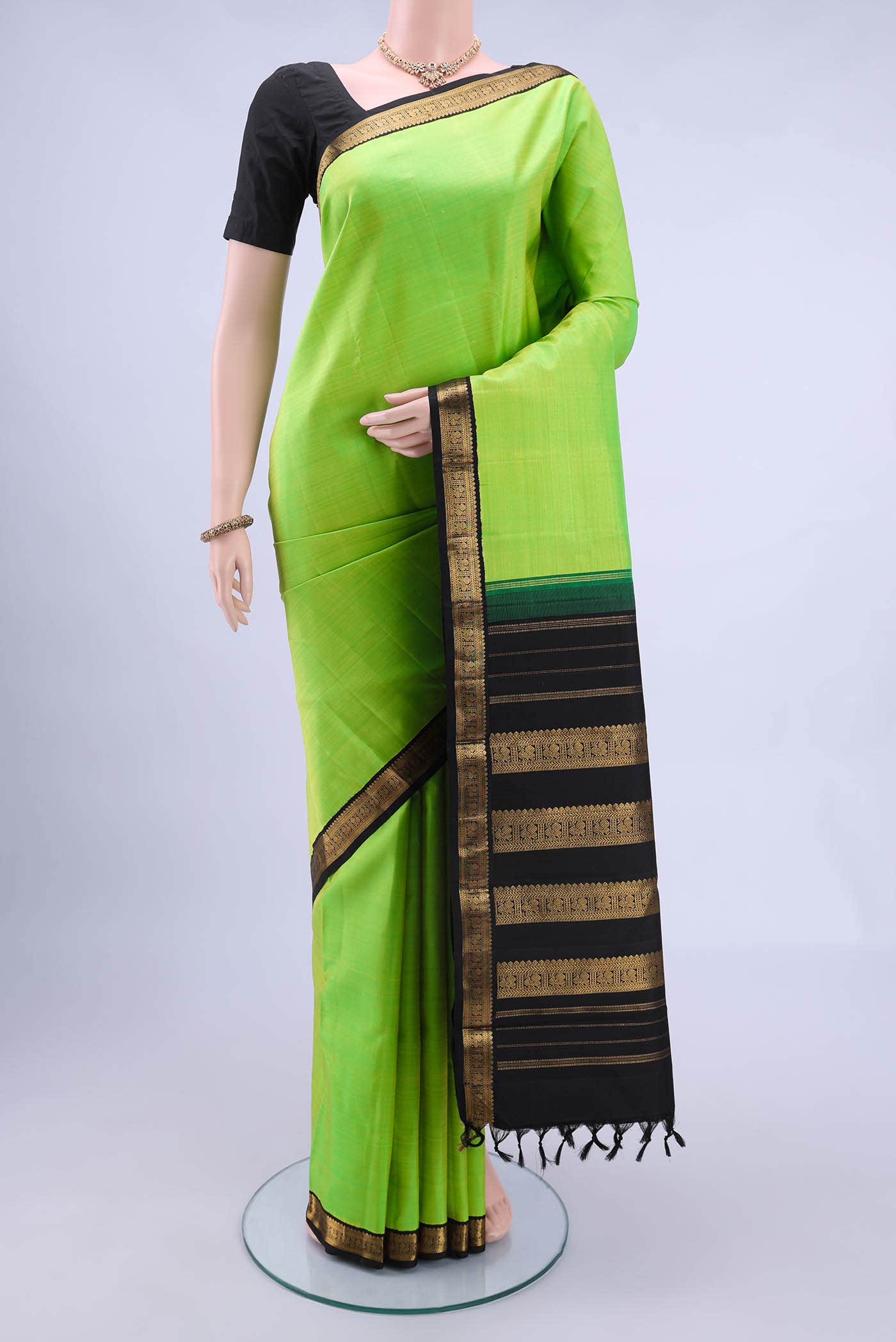 Green Kanchipuram Silk Saree