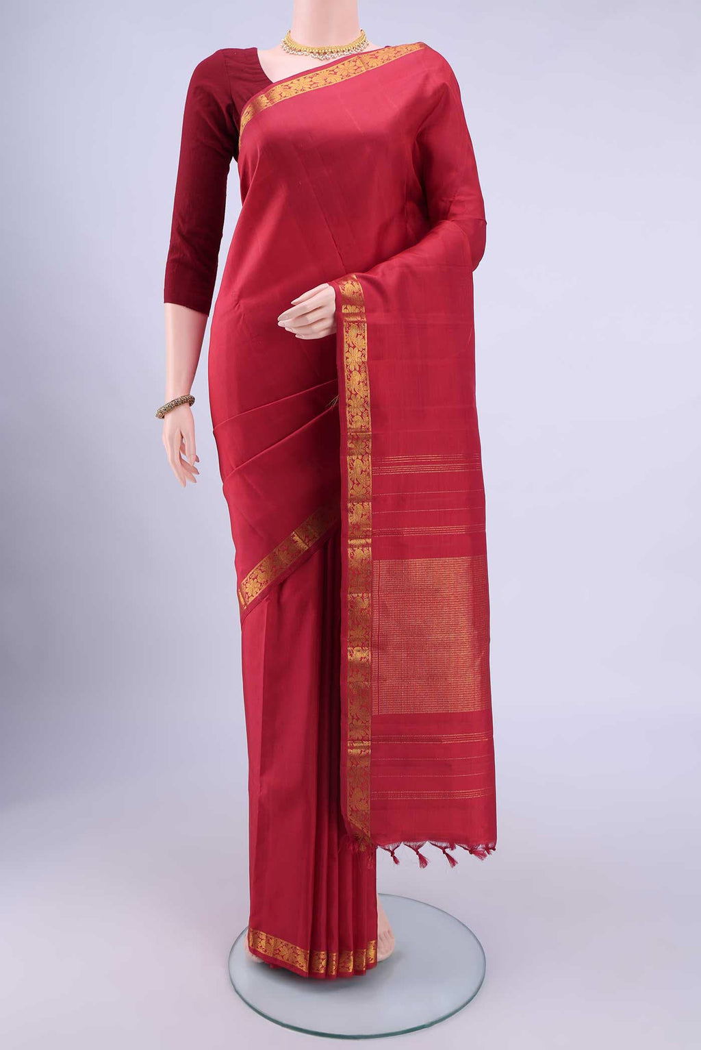 Red Kanchipuram Silk Saree