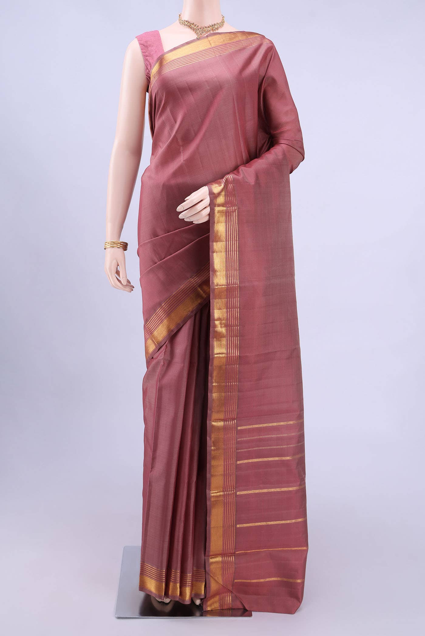 Bronze Kanchipuram Silk Saree
