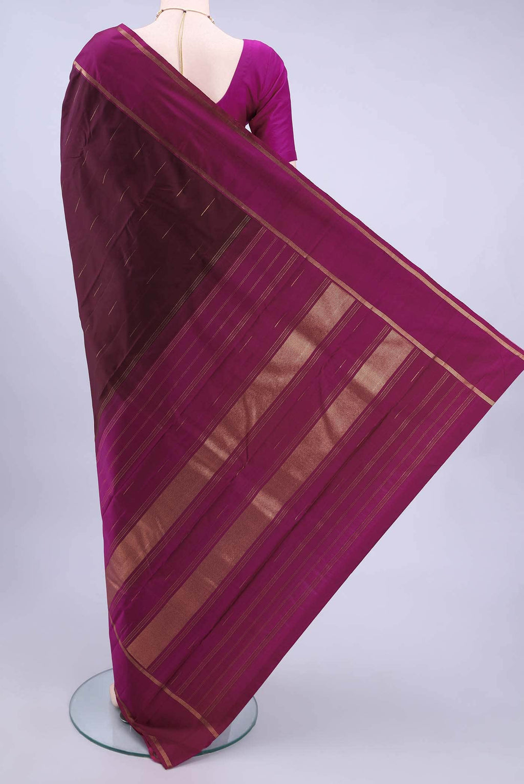 Brown Kanchipuram Silk Saree