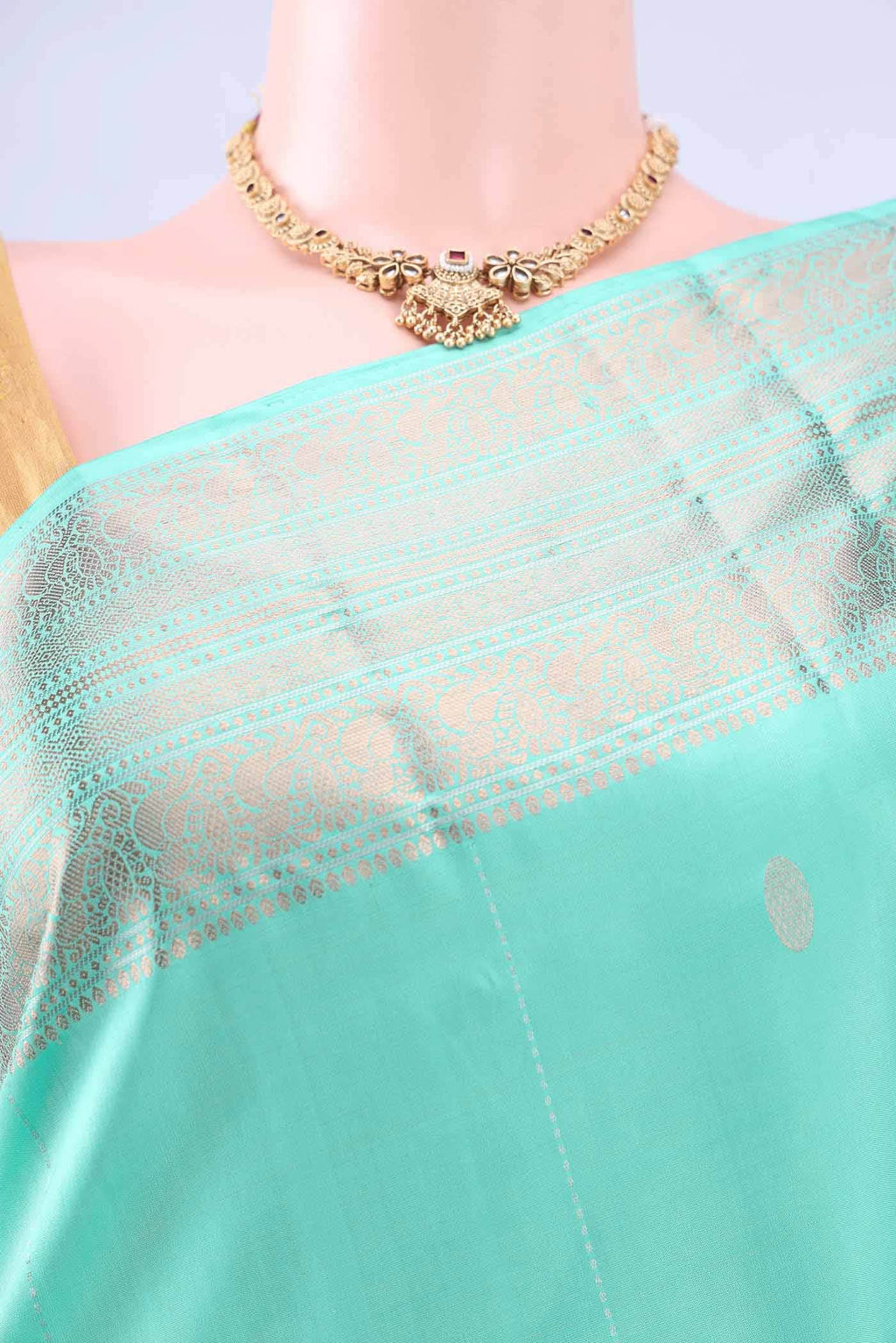 Mint Green Soft Silk Saree