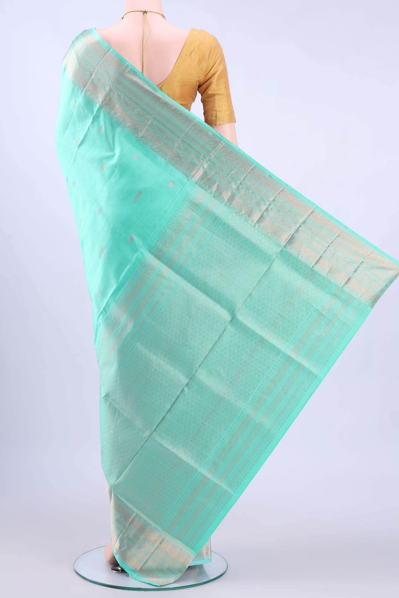 Mint Green Soft Silk Saree