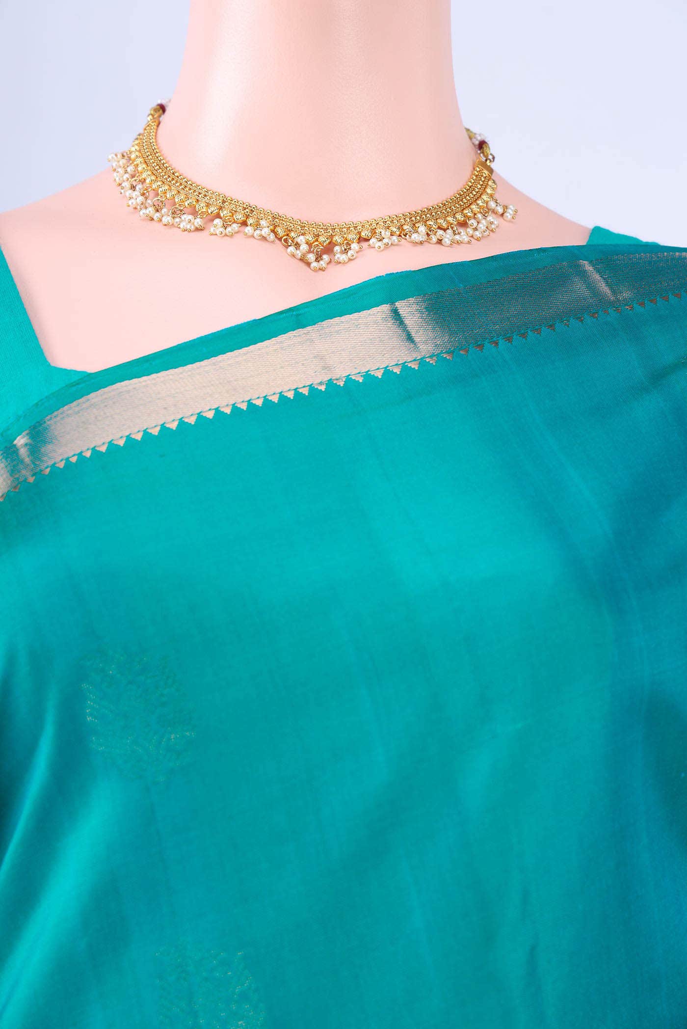 Sea Green Soft Silk Saree