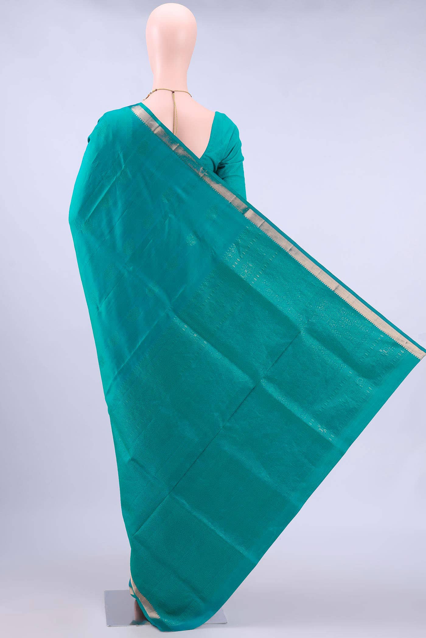 Sea Green Soft Silk Saree
