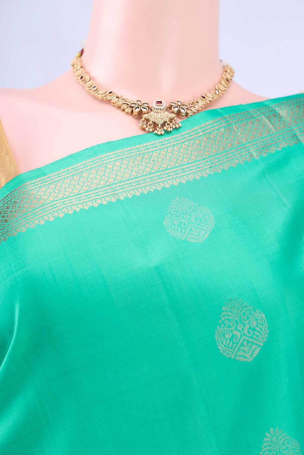 Turquoise Soft Silk Saree