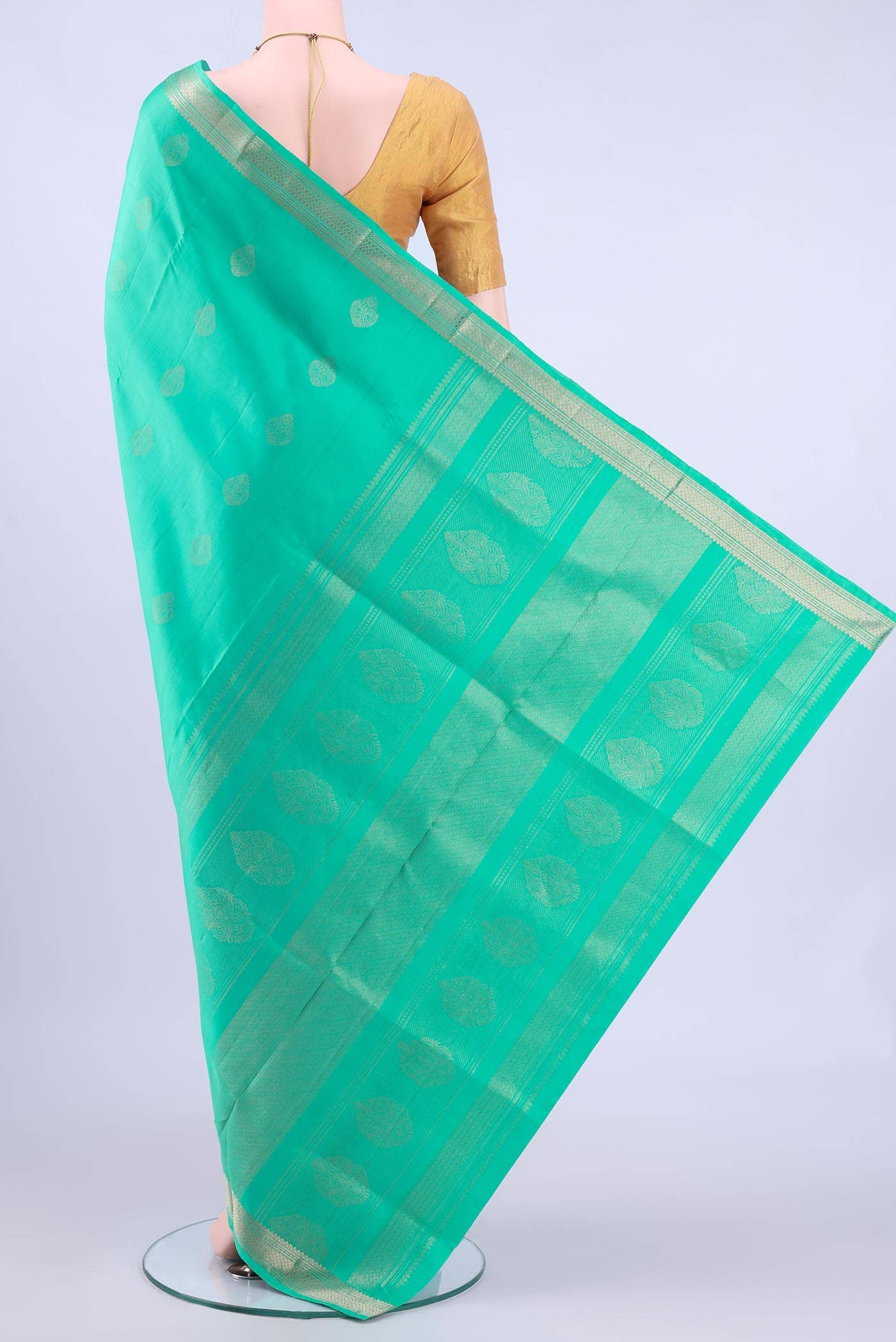 Turquoise Soft Silk Saree