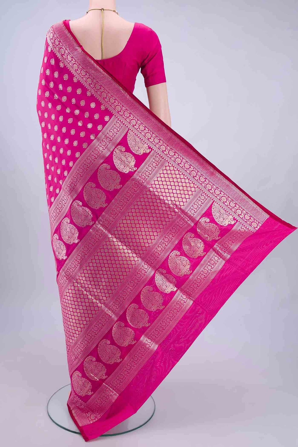 Pink Banarasi Saree