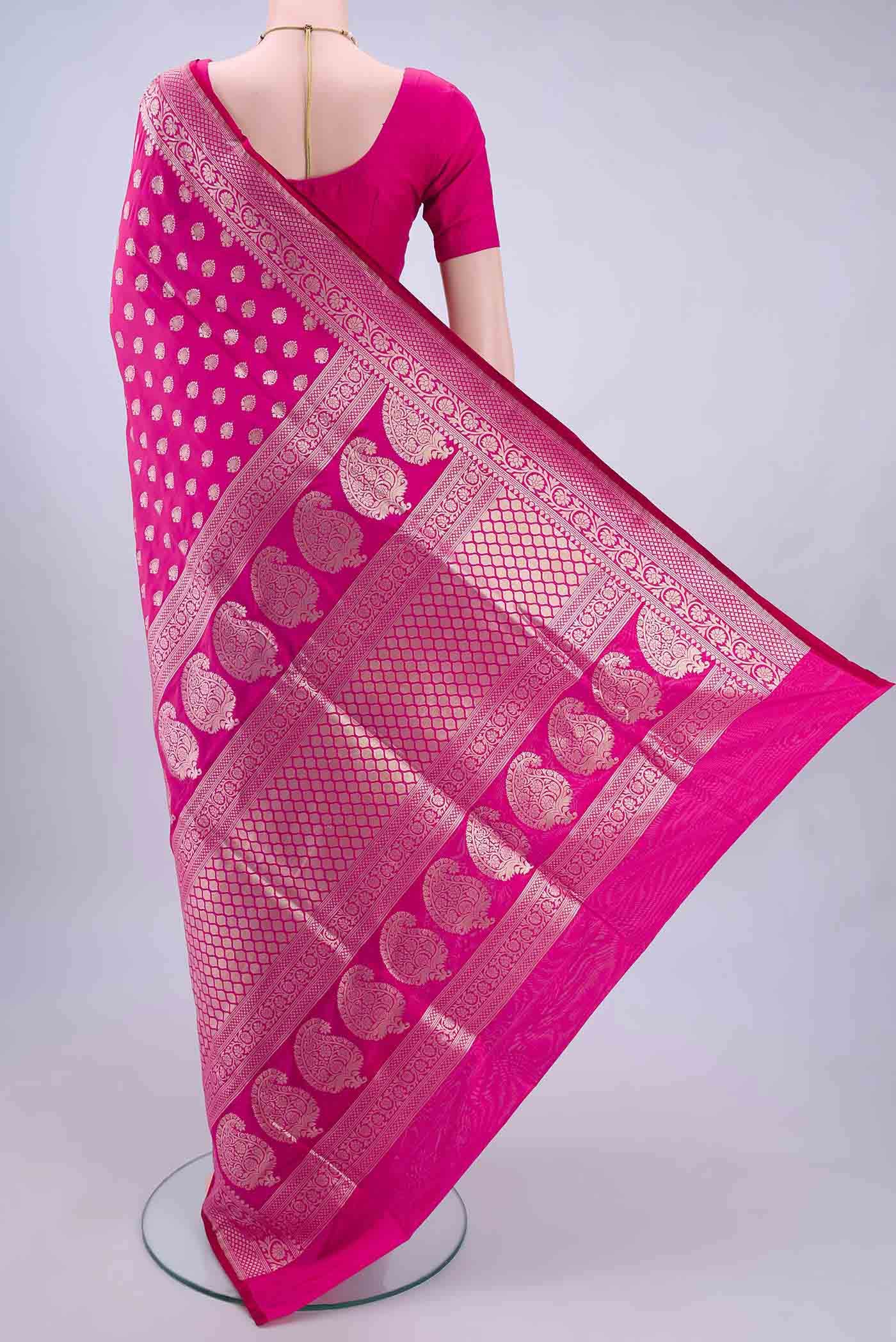 Pink Banarasi Saree