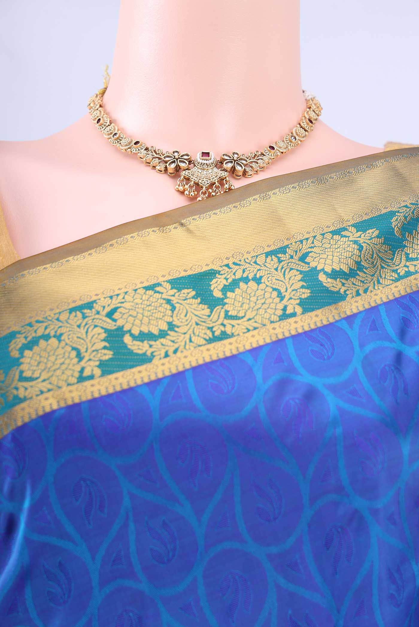 Blue Nangavalli Silk [ Salem ] Saree