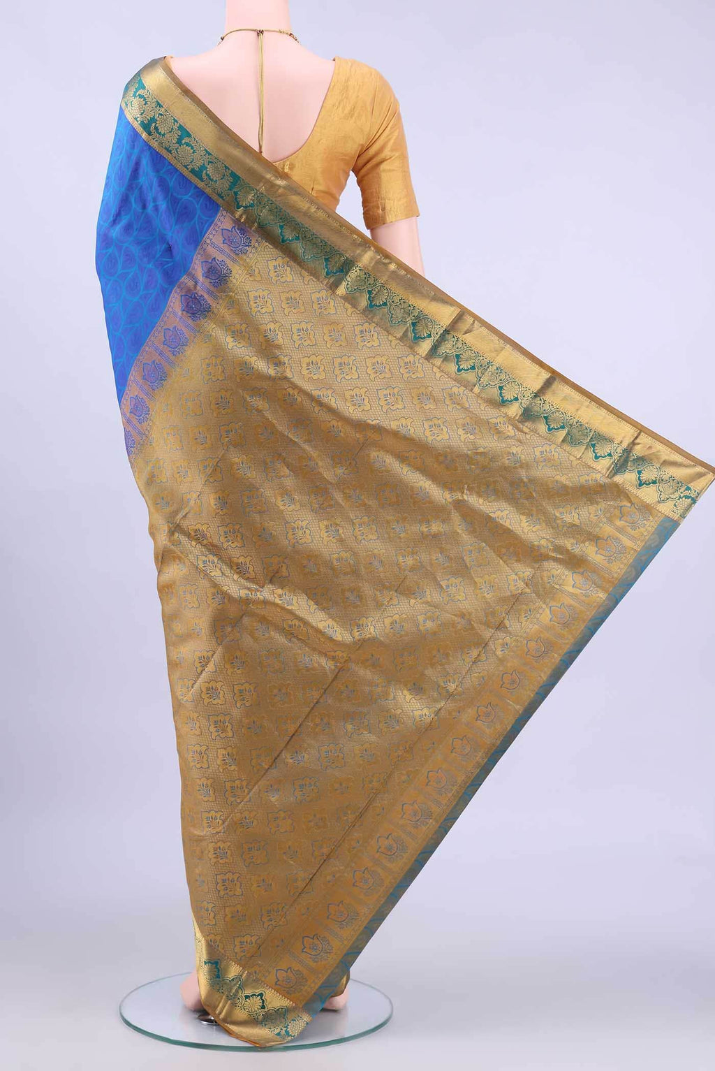 Blue Nangavalli Silk [ Salem ] Saree