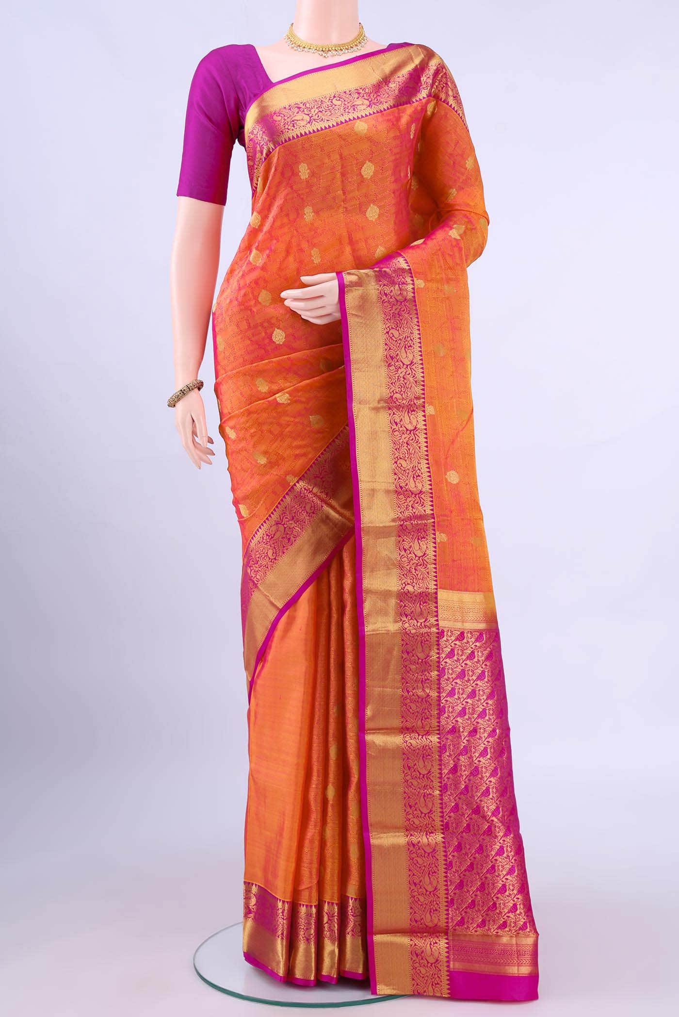no Dual Tone Nangavalli Silk [ Salem ] Saree