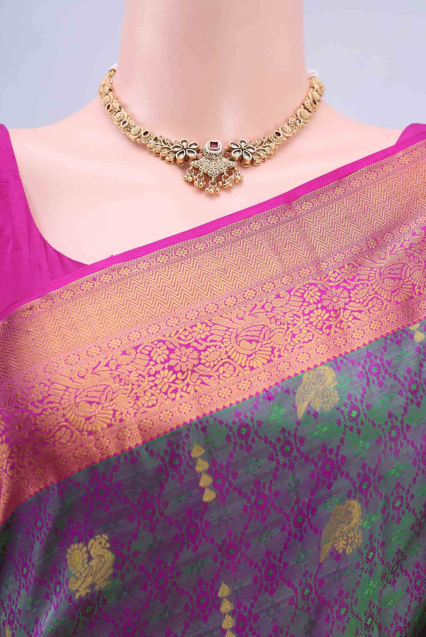 Light Green Dual Tone Nangavalli Silk [ Salem ] Saree