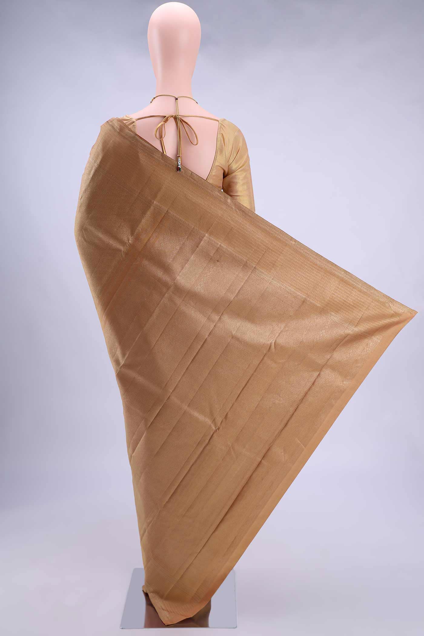 Peach Kanchipuram Saree