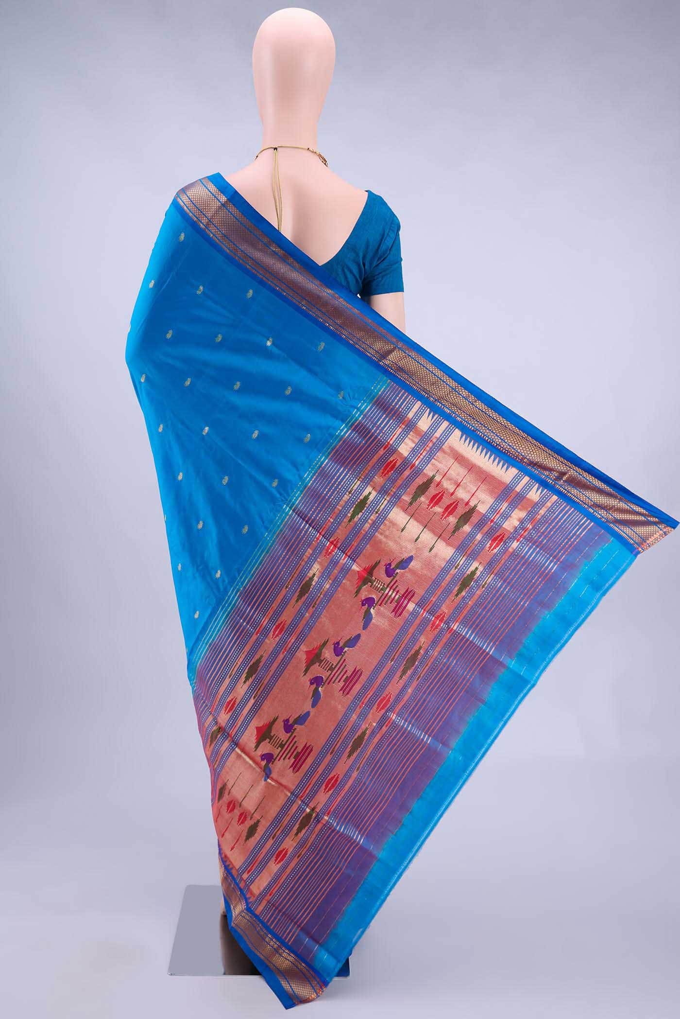 Blue Paithani Silk Saree