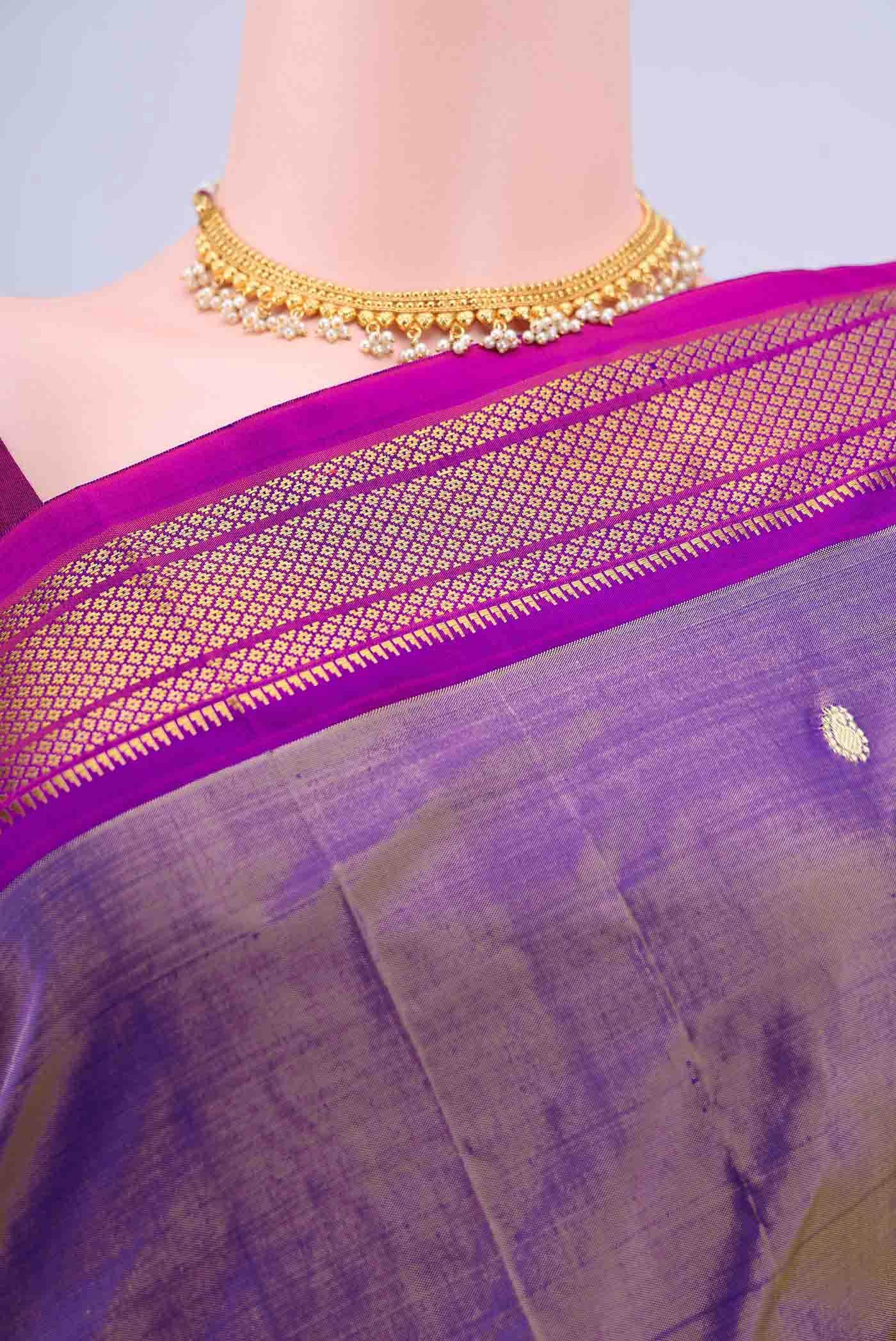 Mehandi Green Paithani Silk Saree
