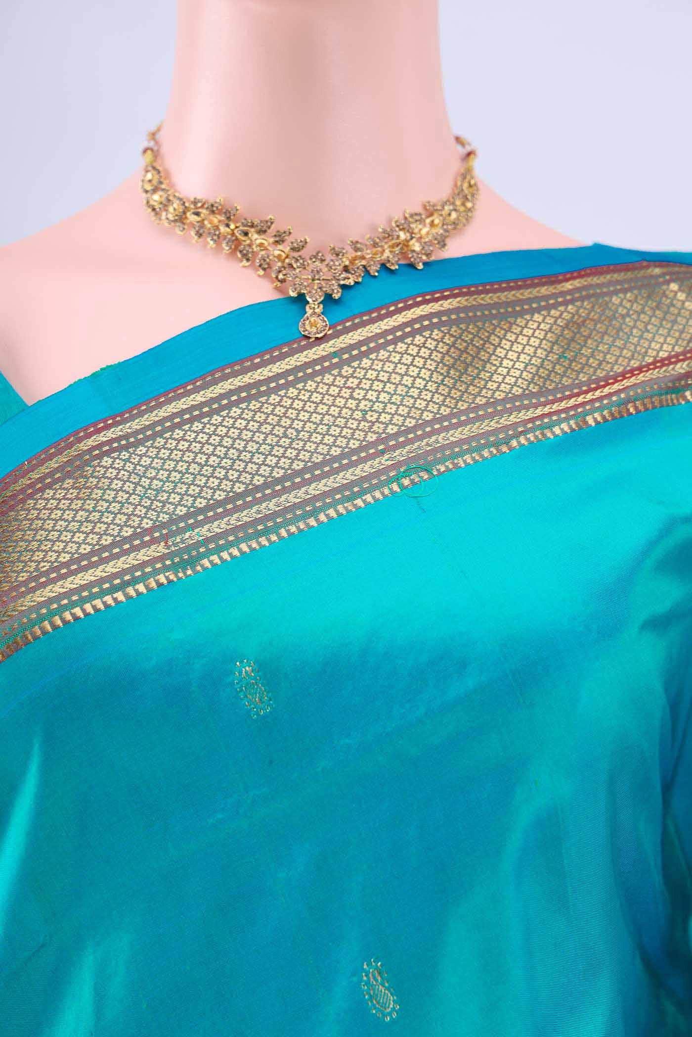 Sea Green Paithani Silk Saree