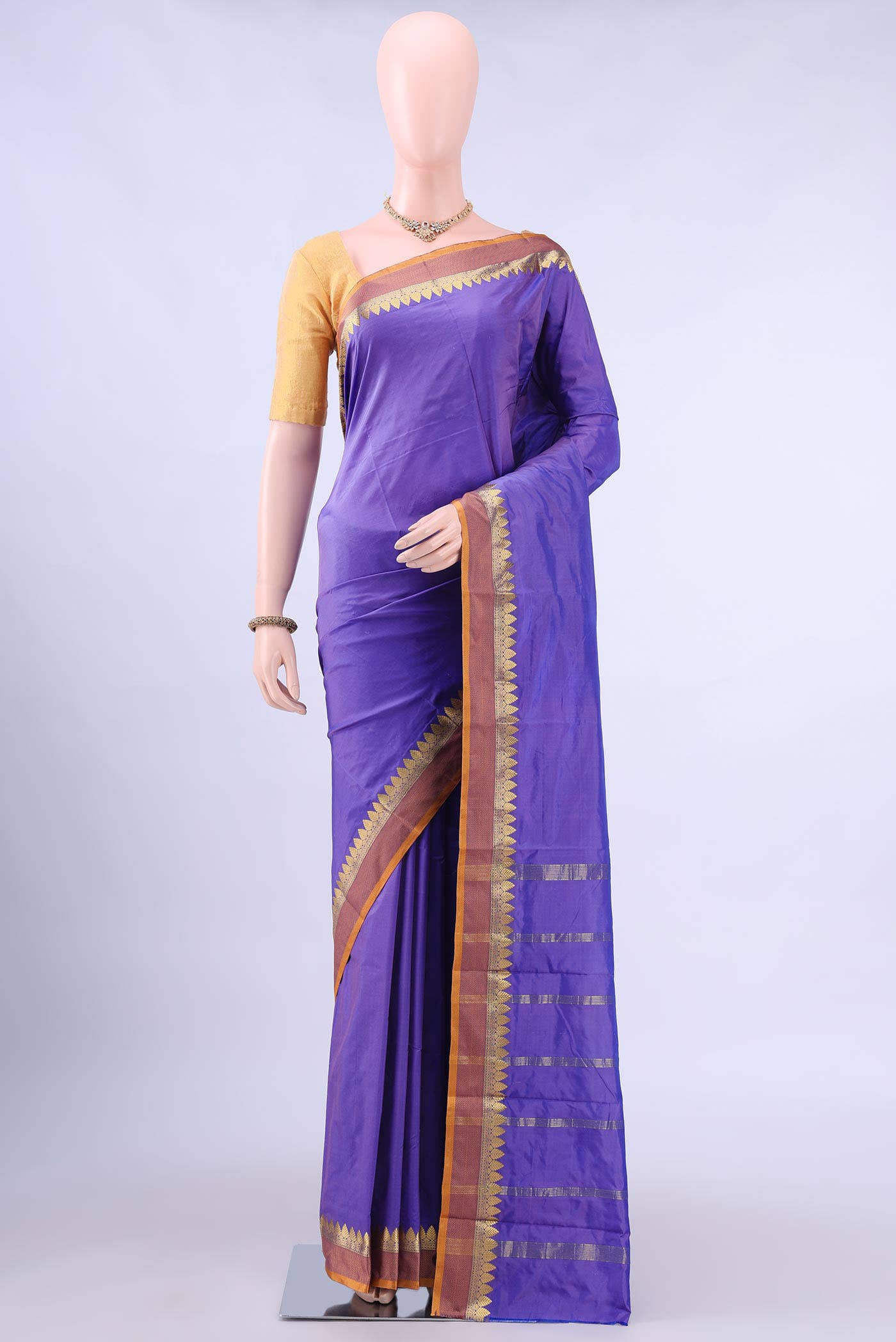 no Dual Tone Bangalore Silk Saree