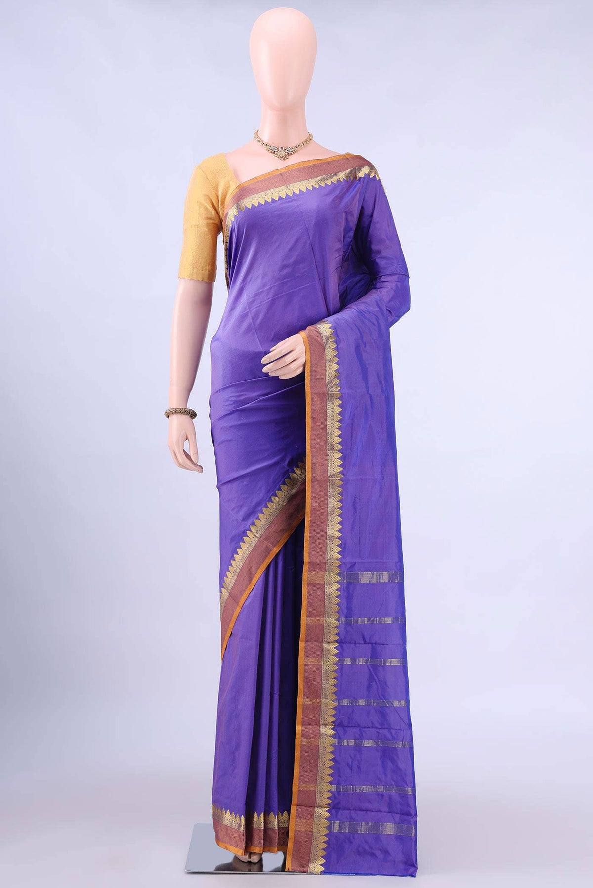 no Dual Tone Bangalore Silk Saree