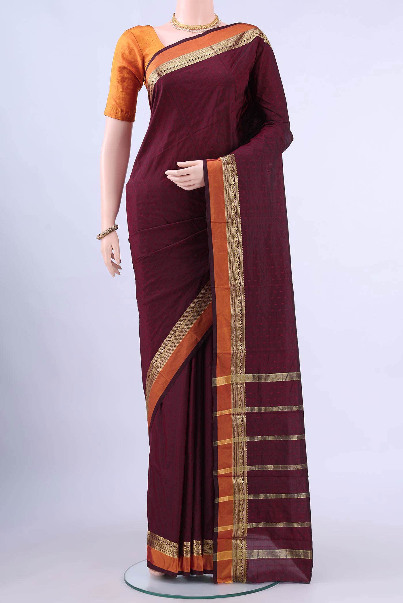 no Dual Tone Bangalore Silk Saree