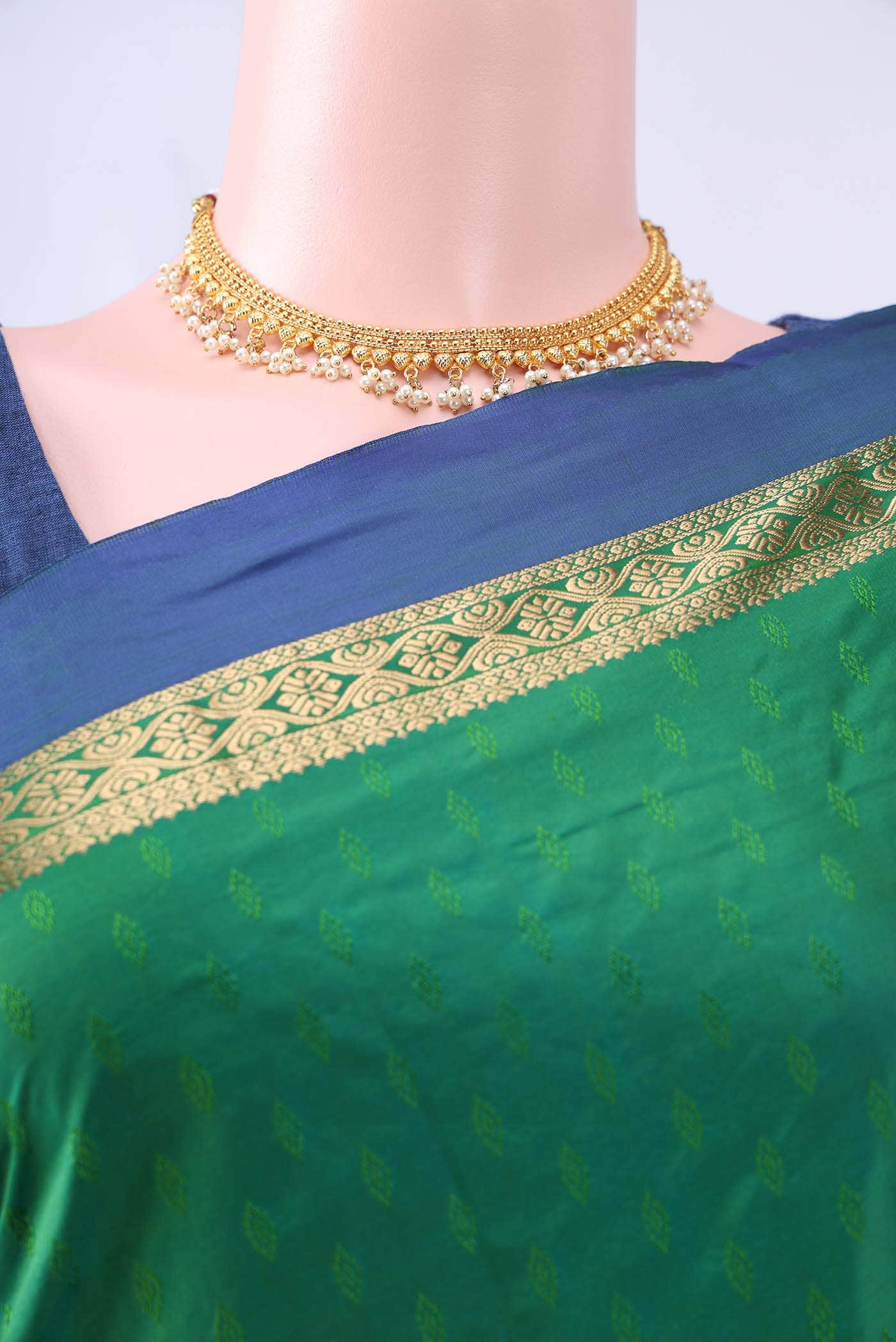 no Dual Tone Bangalore Silk Saree